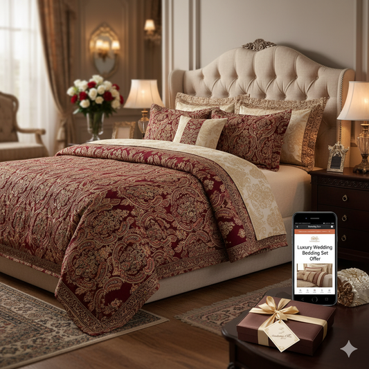 Wedding Bedding Set Offer – Shop Luxury & Affordable Bedsheets Online