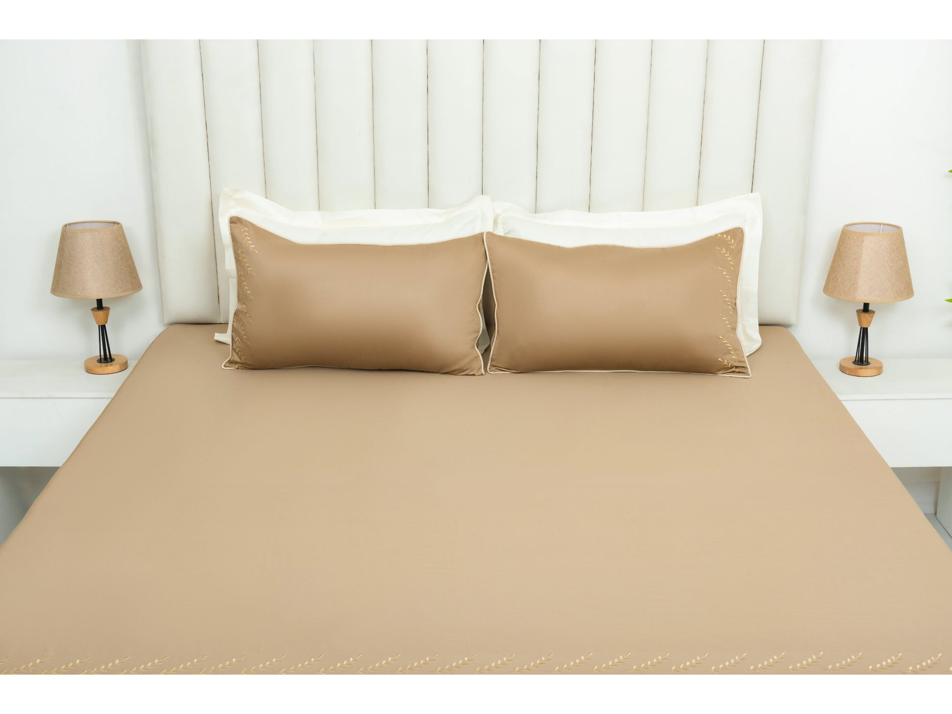 EMBROIDERY BEDSHEET 100% COTTON (3PCS) - Bedding Bliss