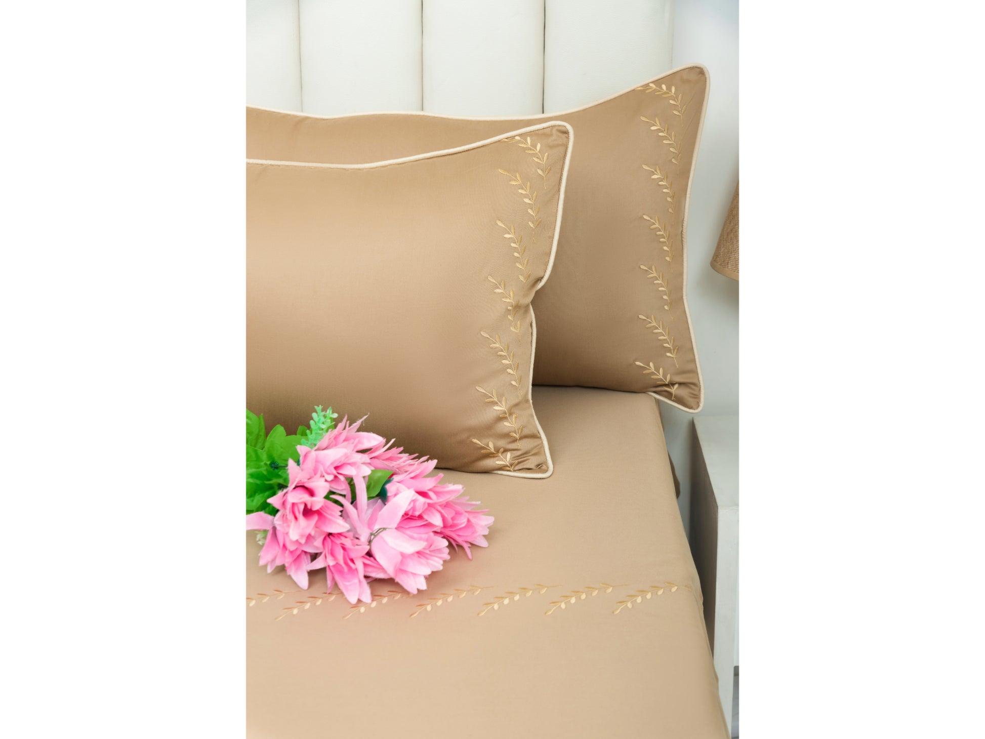 EMBROIDERY BEDSHEET 100% COTTON (3PCS) - Bedding Bliss