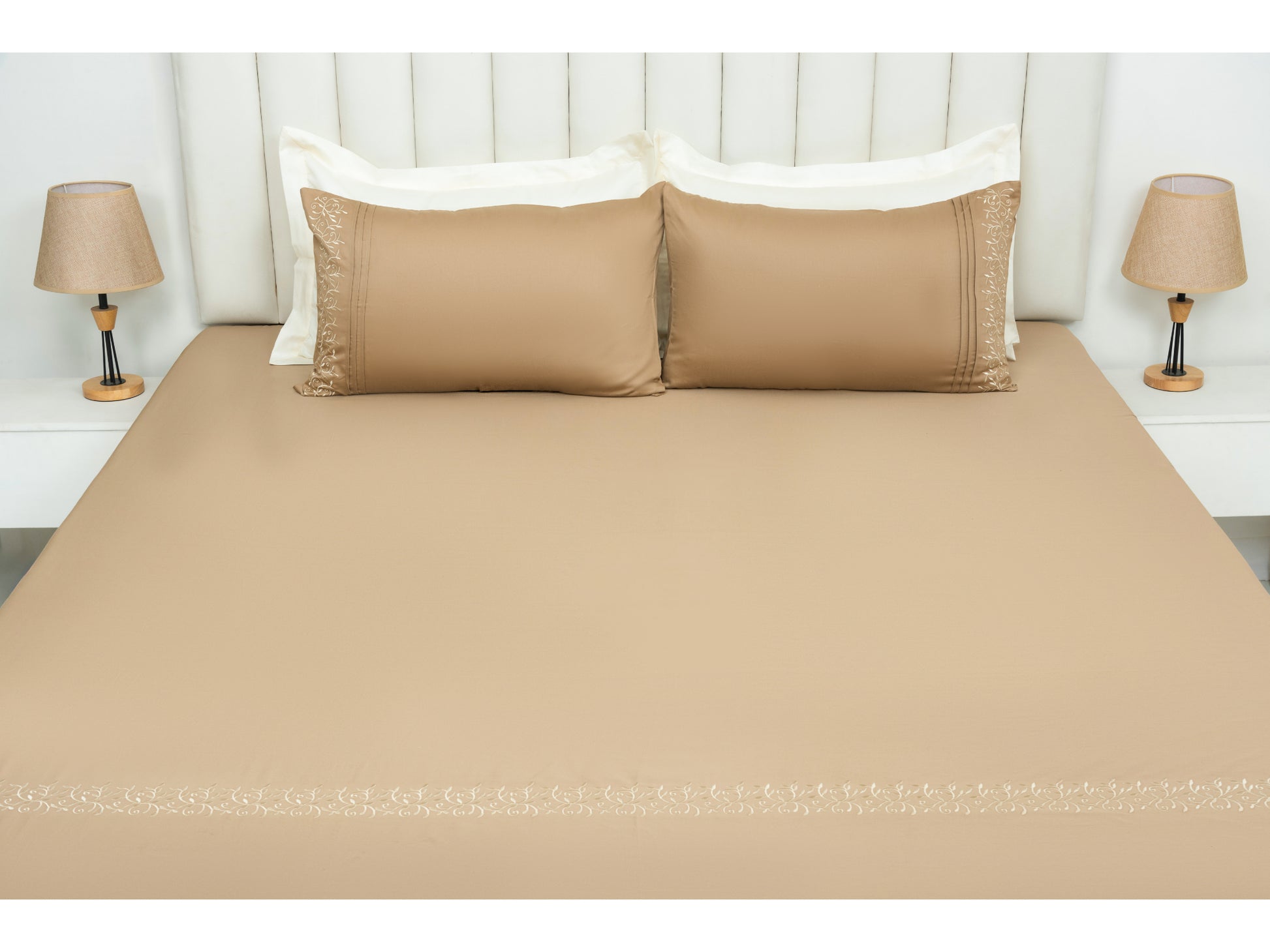 EMBROIDERY BEDSHEET 100% COTTON (3PCS) - Bedding Bliss