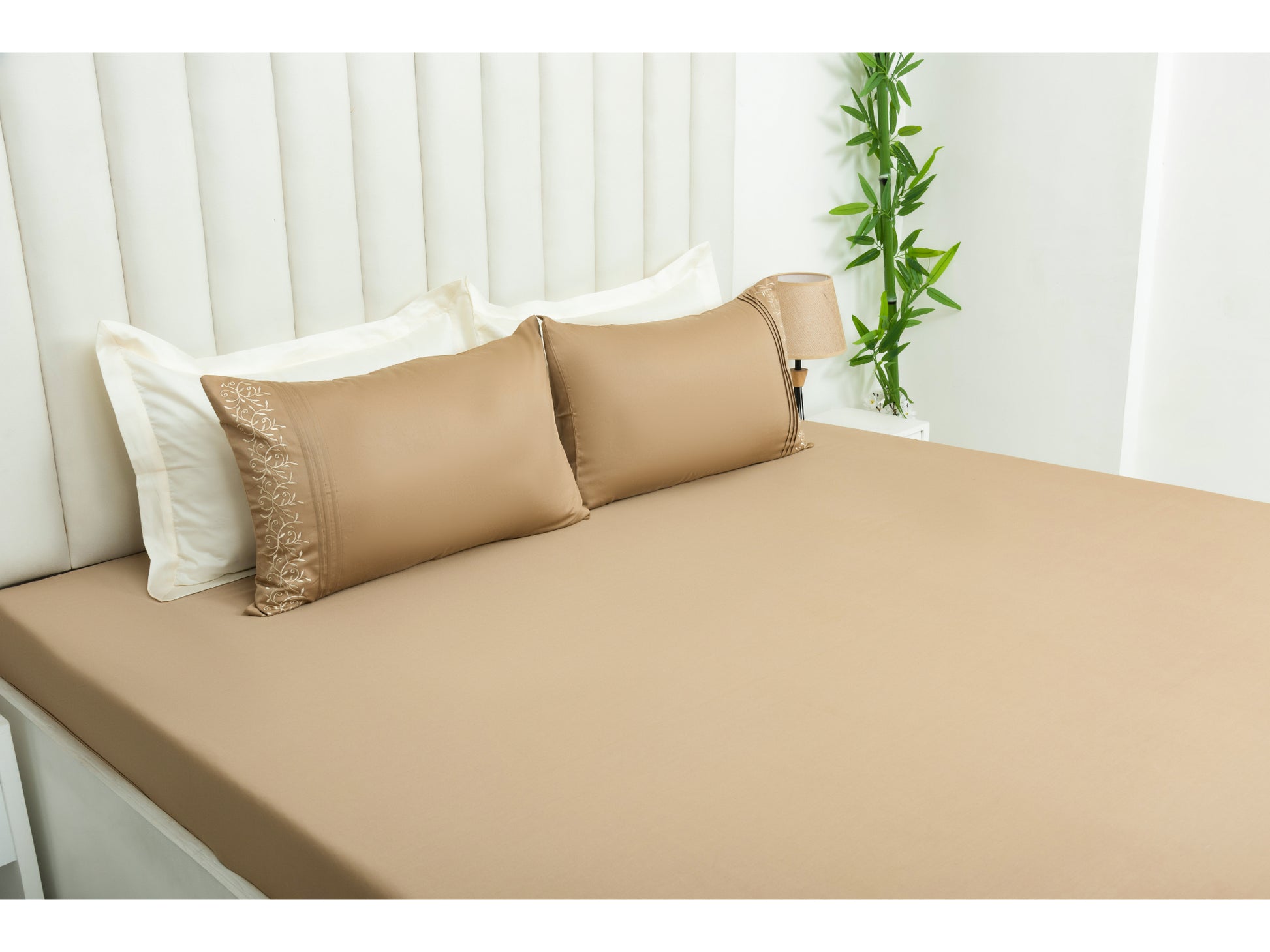 EMBROIDERY BEDSHEET 100% COTTON (3PCS) - Bedding Bliss