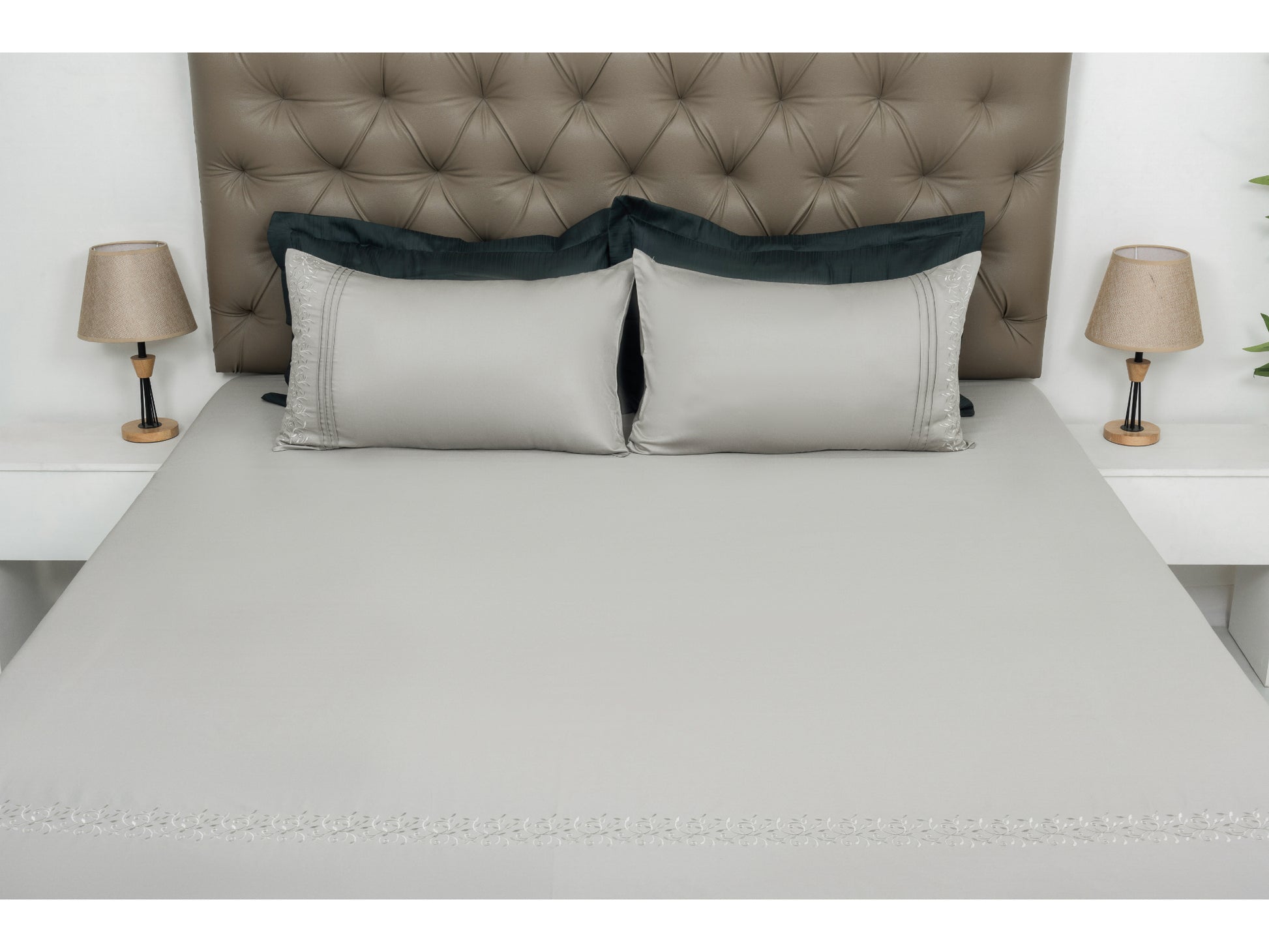 EMBROIDERY BEDSHEET 100% COTTON (3PCS) - Bedding Bliss