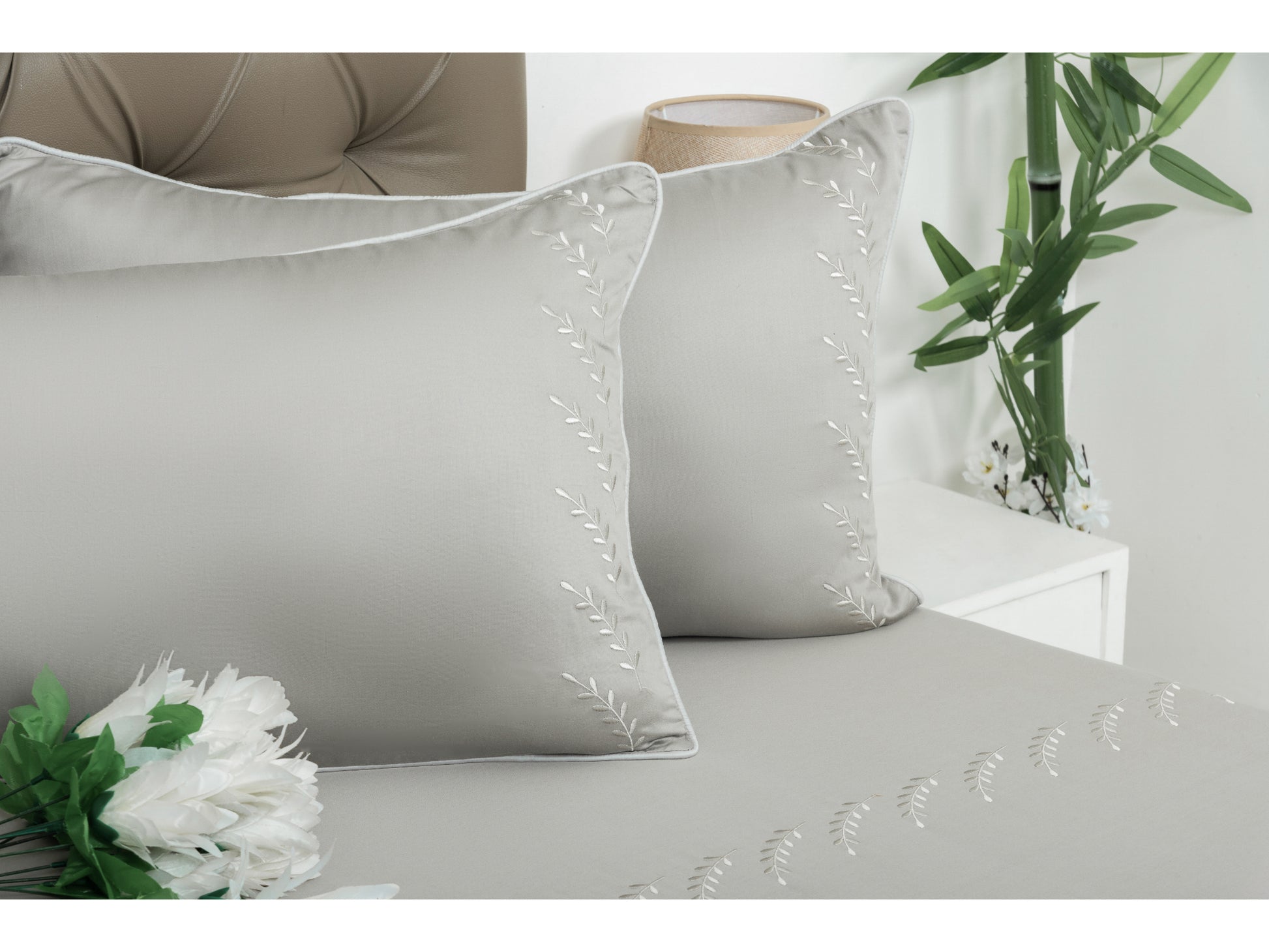 EMBROIDERY BEDSHEET 100% COTTON (3PCS) - Bedding Bliss