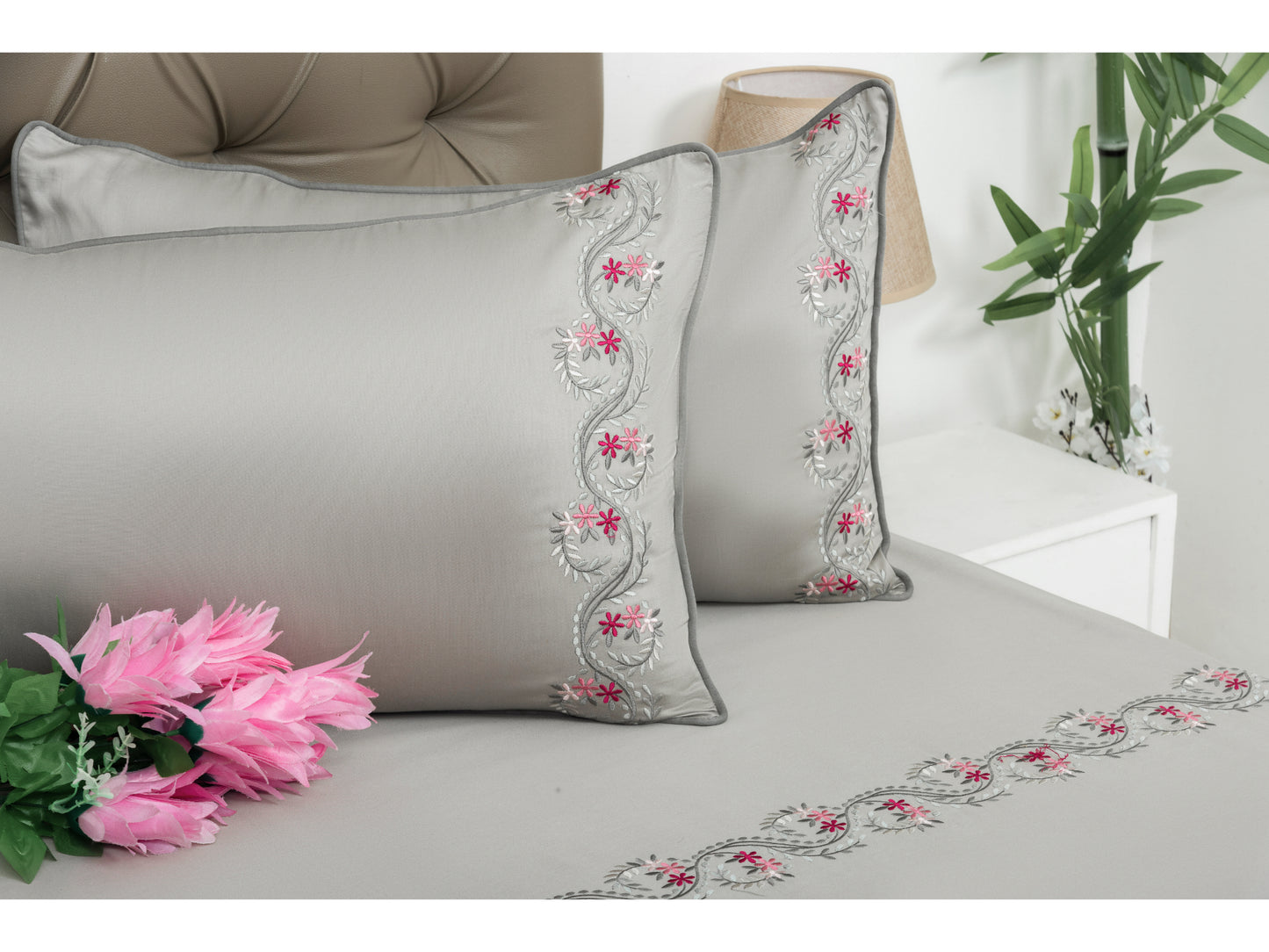 EMBROIDERY BEDSHEET 100% COTTON (3PCS)