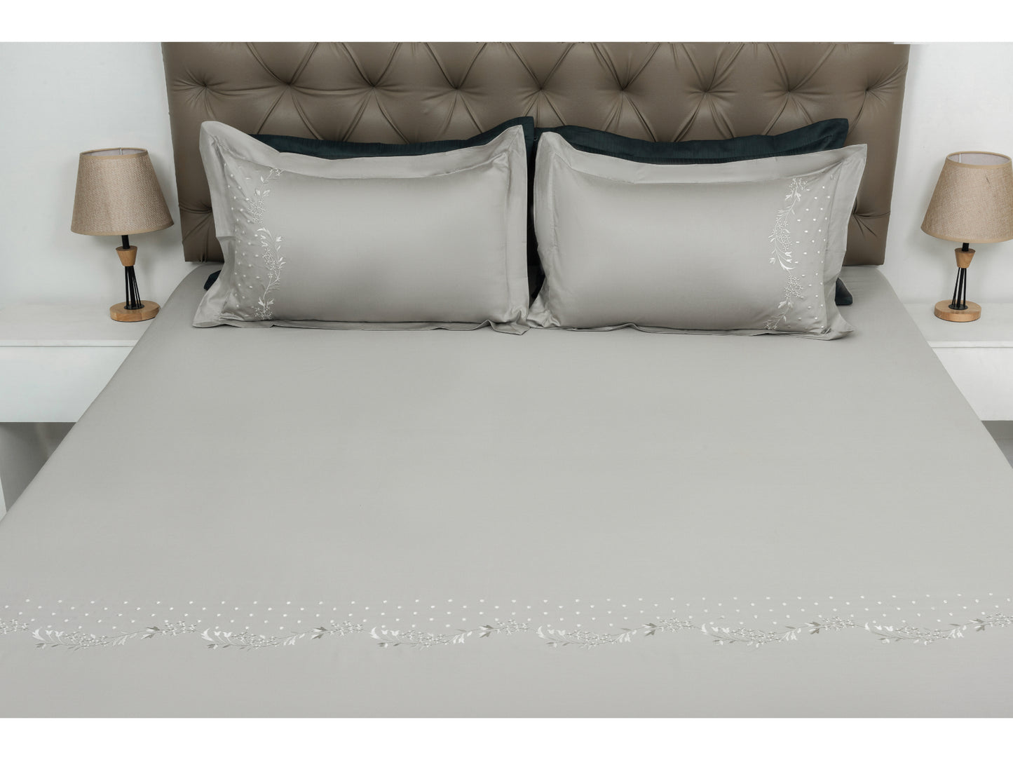 EMBROIDERY BEDSHEET 100% COTTON (3PCS) - Bedding Bliss