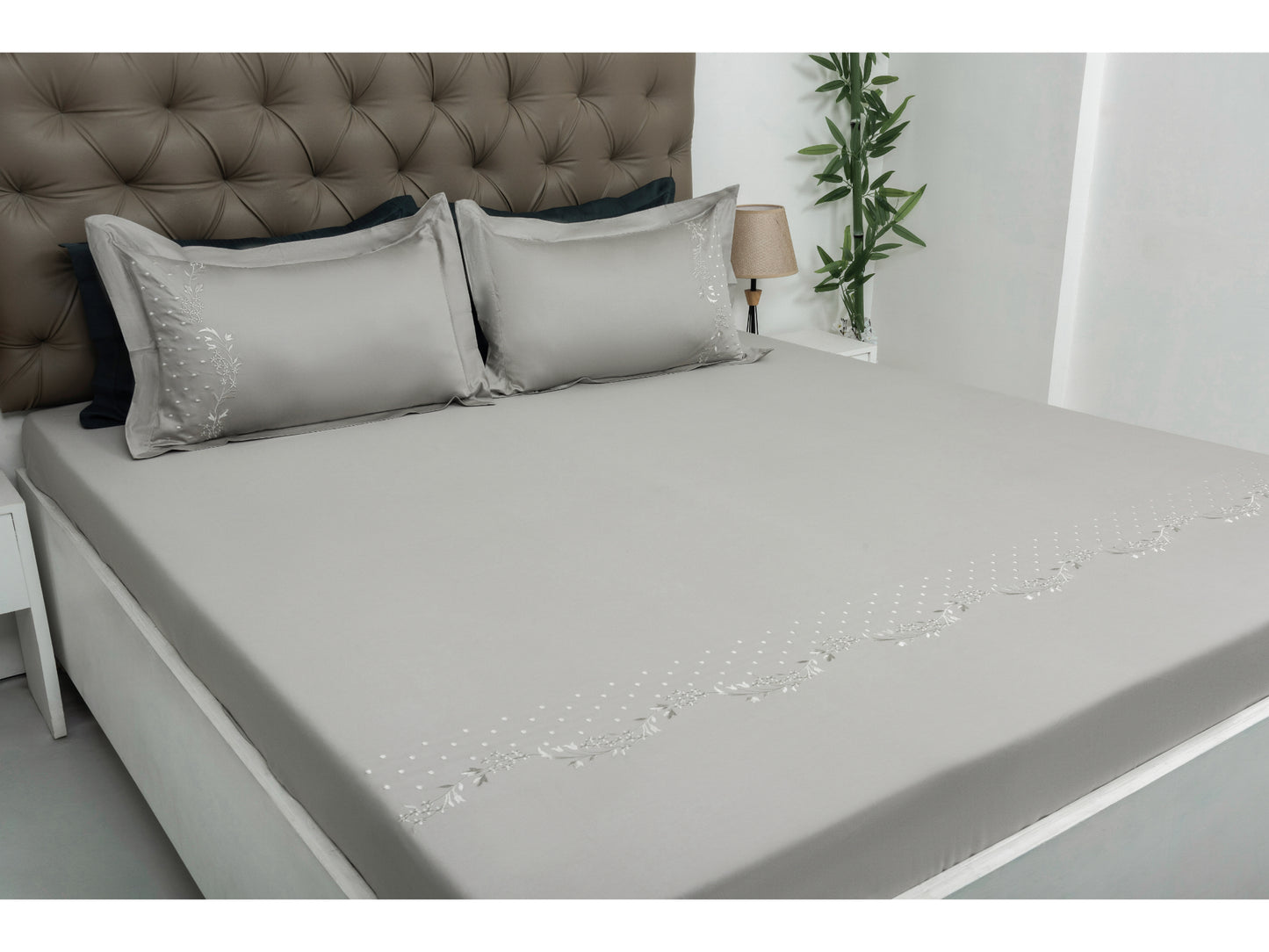 EMBROIDERY BEDSHEET 100% COTTON (3PCS) - Bedding Bliss