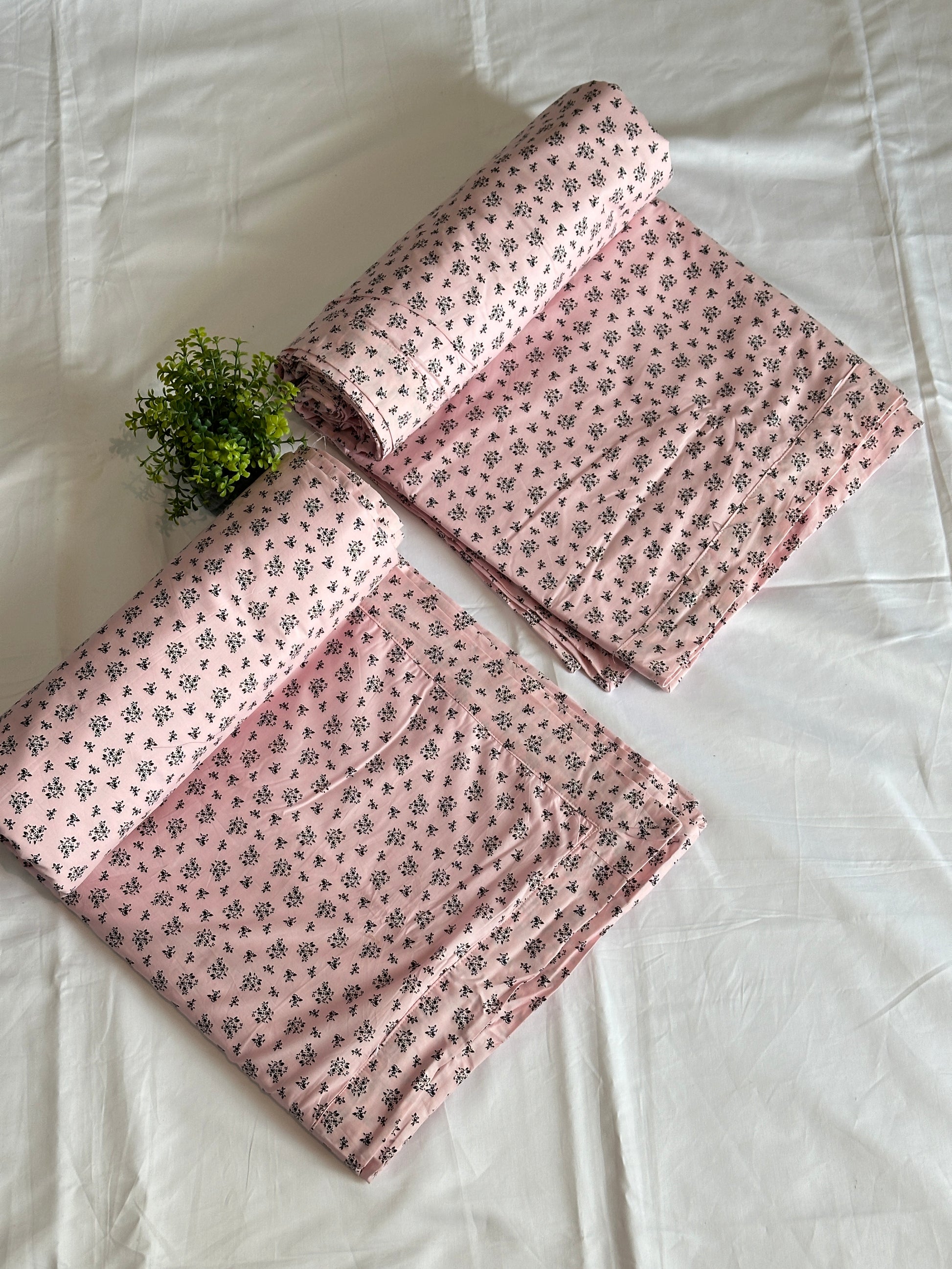 PURE COTTON 3 LAYER DOHOR (1 PCS, CAMEO ROSE ) - Bedding Bliss