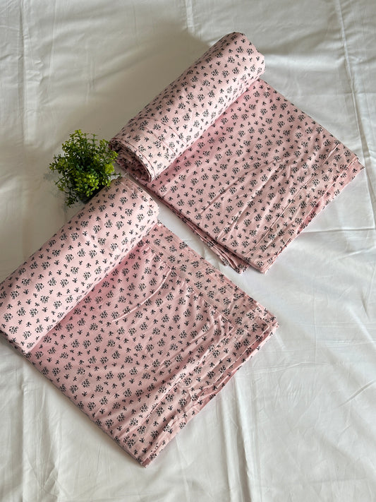 PURE COTTON 3 LAYER DOHOR (1 PCS, CAMEO ROSE ) - Bedding Bliss