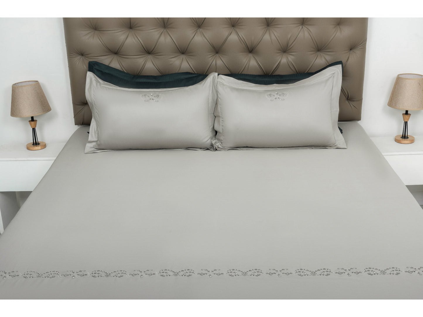 EMBROIDERY BEDSHEET 100% COTTON (3PCS)