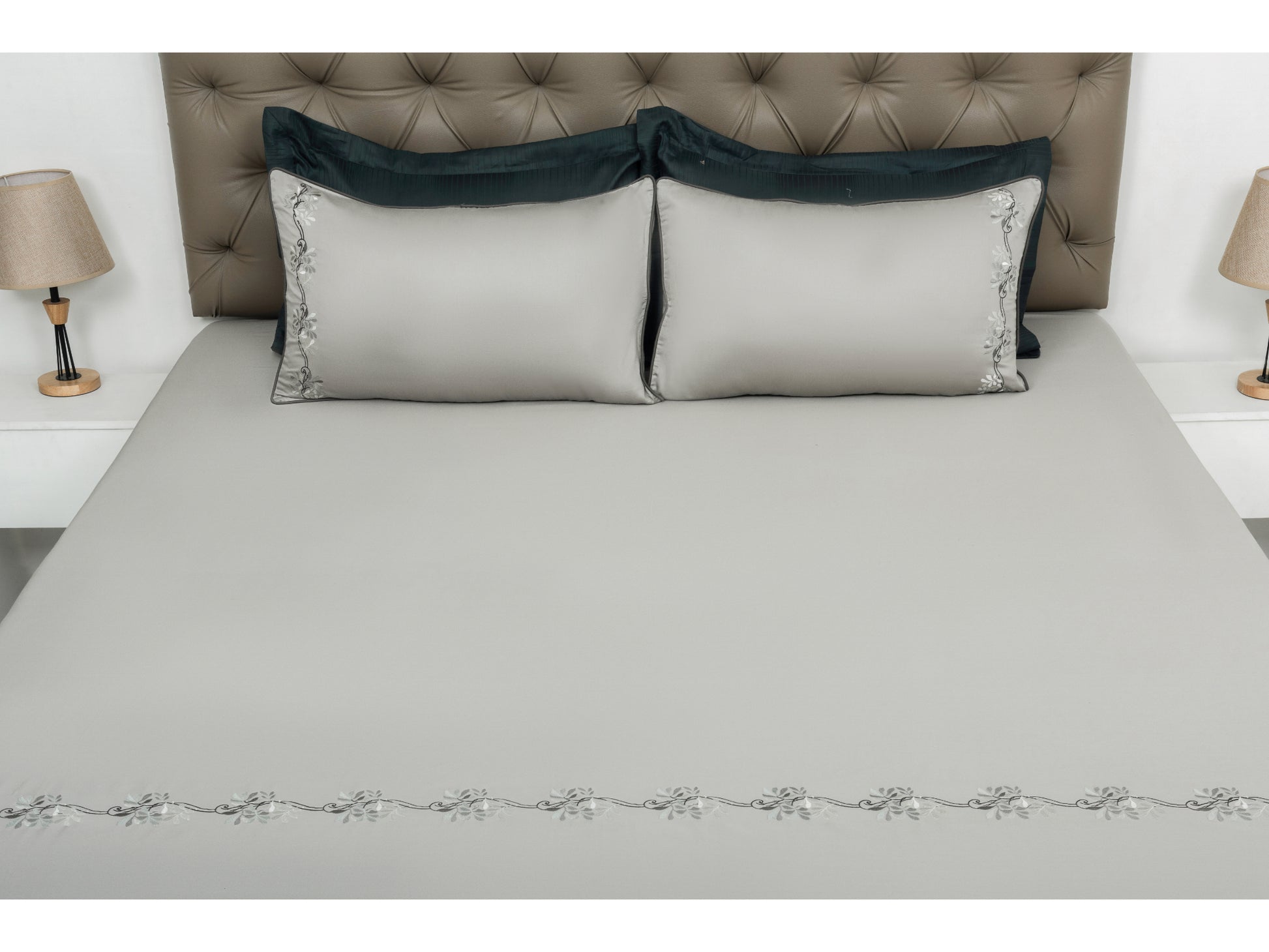 EMBROIDERY BEDSHEET 100% COTTON (3PCS) - Bedding Bliss
