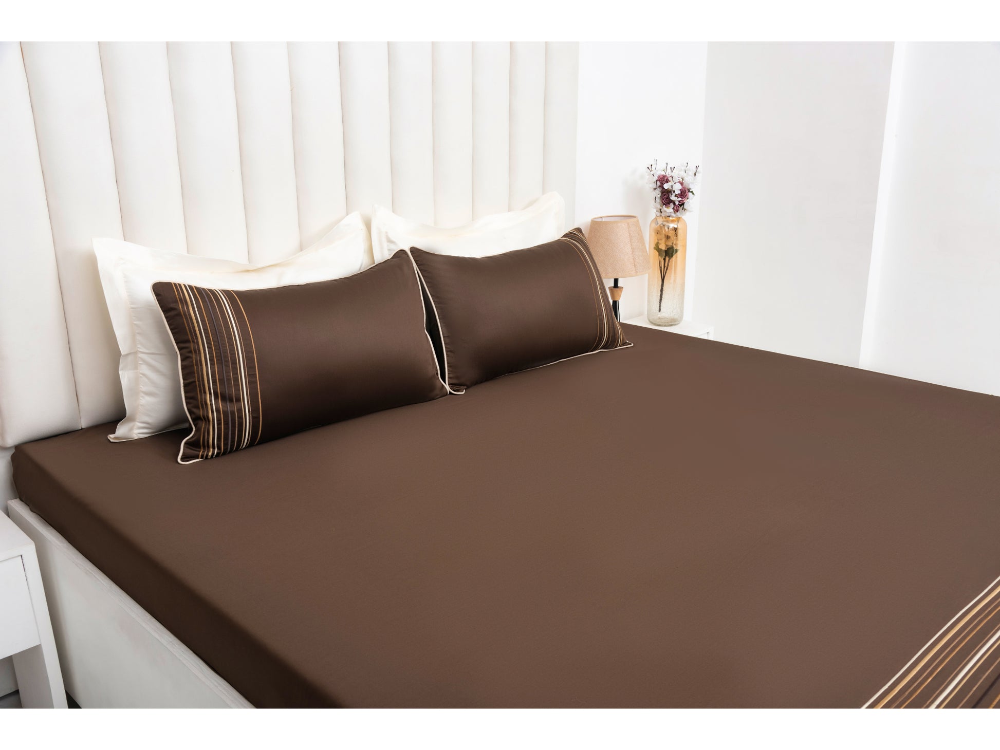 EMBROIDERY BEDSHEET 100% COTTON (3PCS) - Bedding Bliss