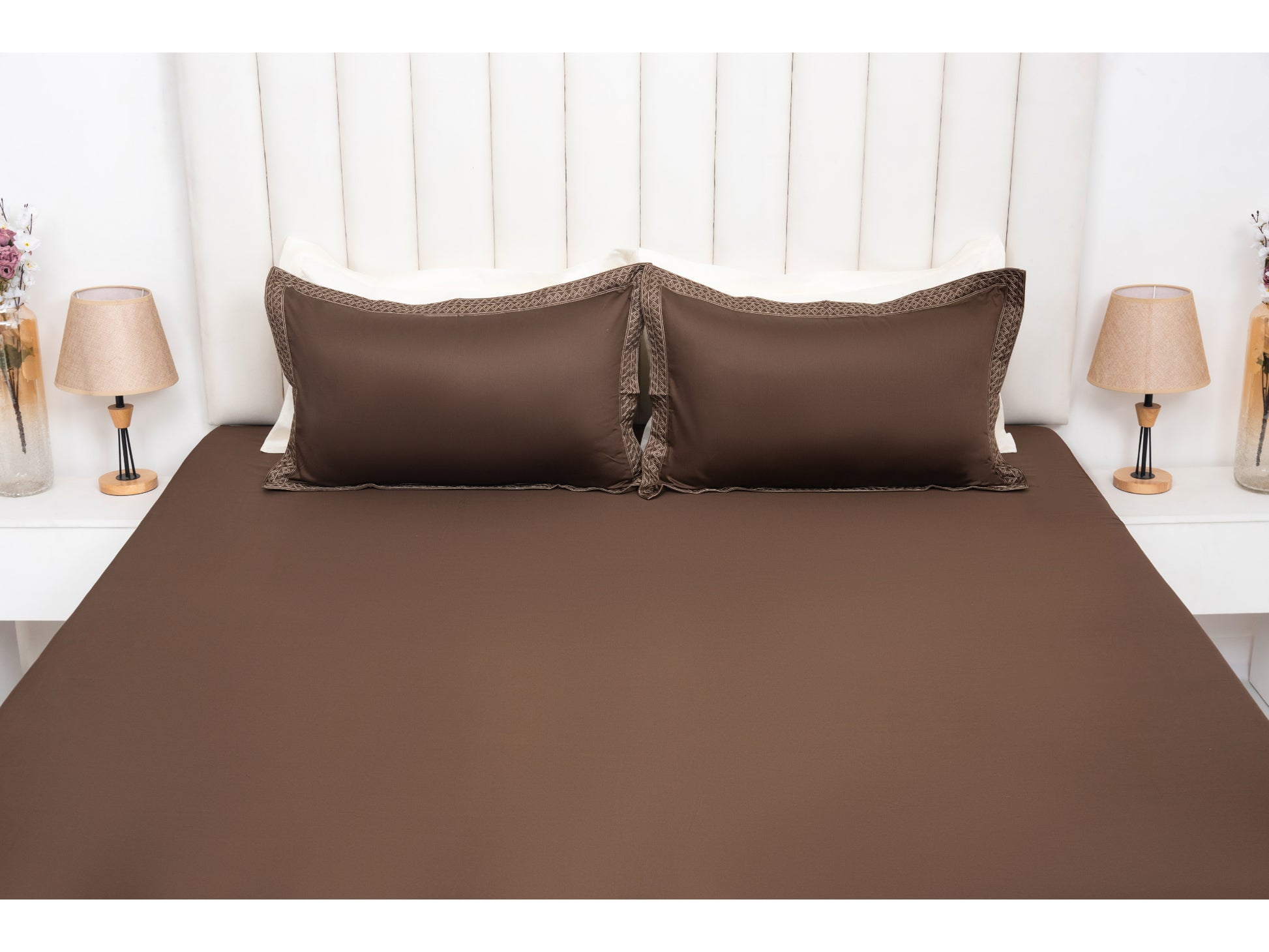 EMBROIDERY BEDSHEET 100% COTTON (3PCS) - Bedding Bliss