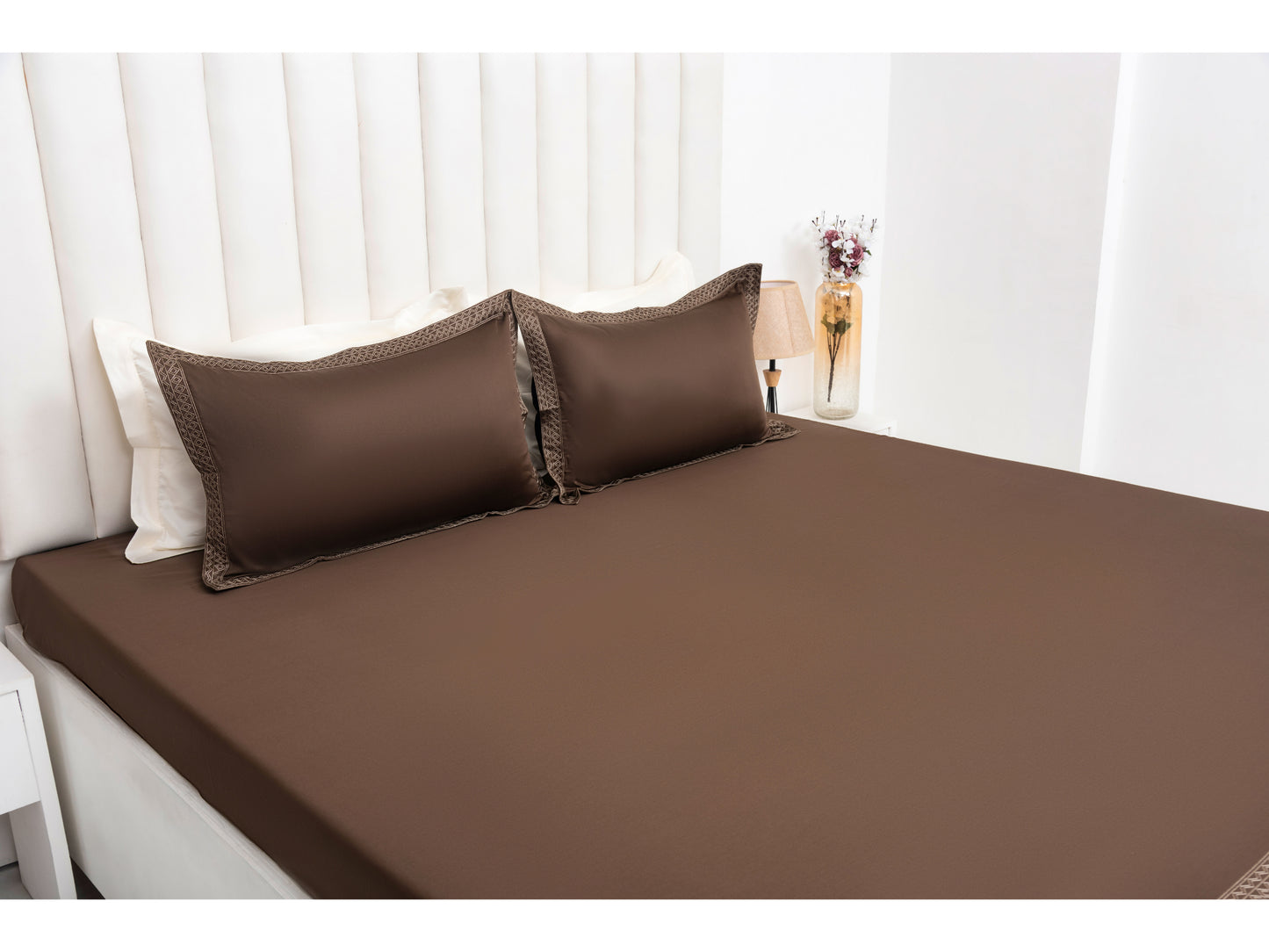 EMBROIDERY BEDSHEET 100% COTTON (3PCS) - Bedding Bliss