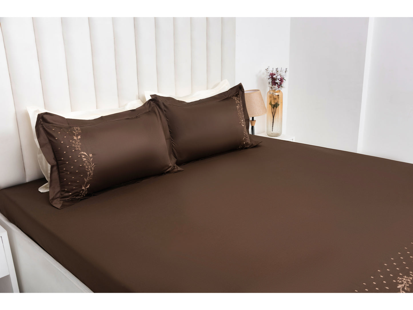 EMBROIDERY BEDSHEET 100% COTTON (3PCS) - Bedding Bliss