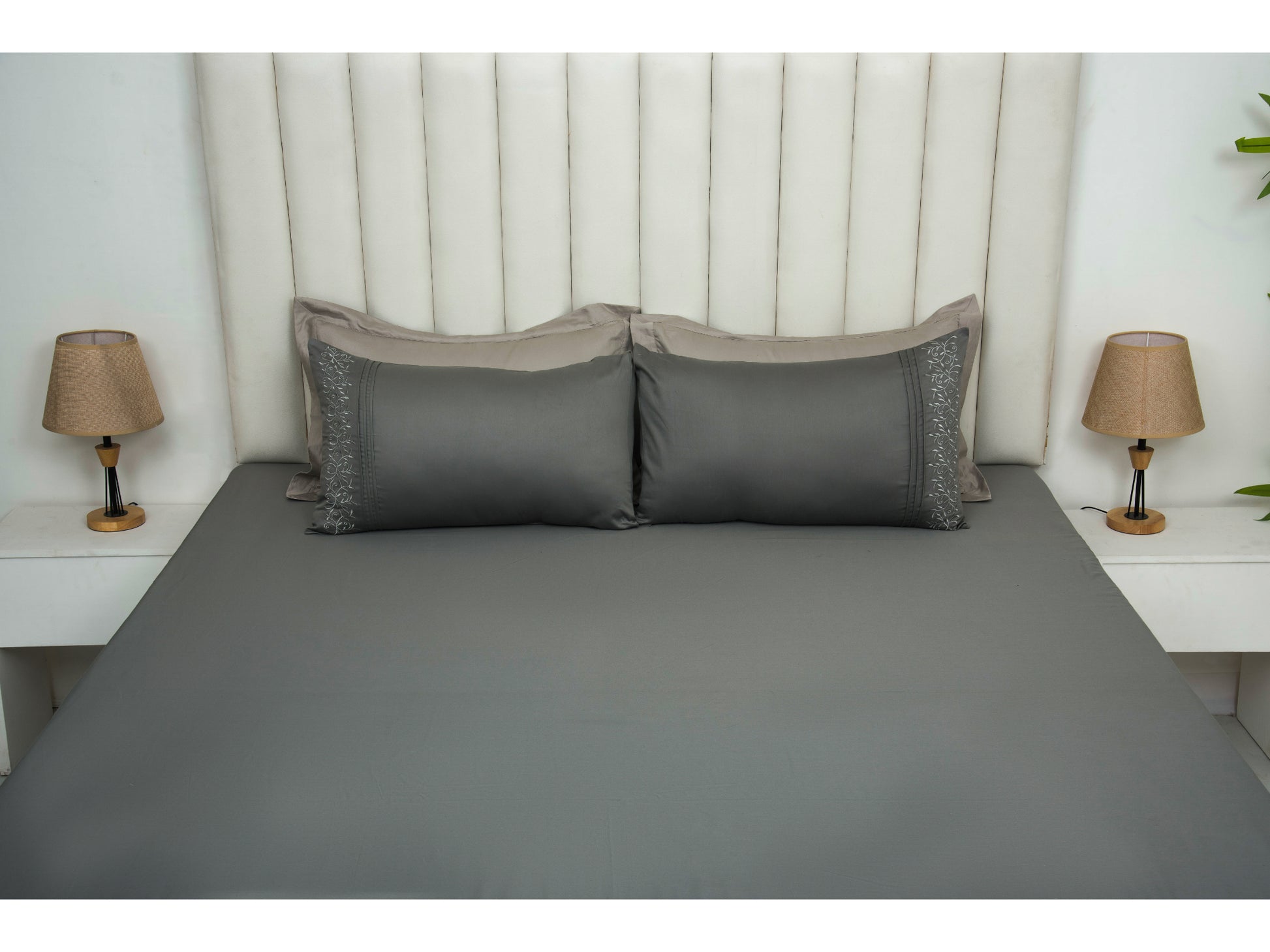 EMBROIDERY BEDSHEET 100% COTTON (3PCS) - Bedding Bliss
