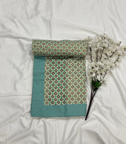 PURE COTTON SINGLE LAYER DOHOR (GREEN) - Bedding Bliss