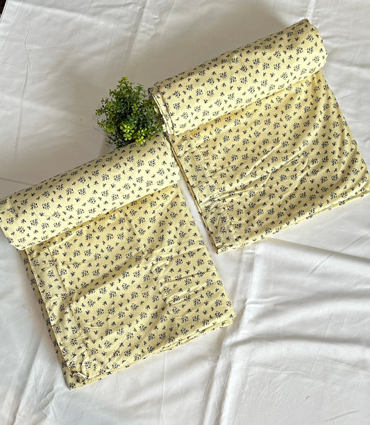 PURE COTTON 3 LAYER DOHOR (1 PCS, YELLOW) - Bedding Bliss