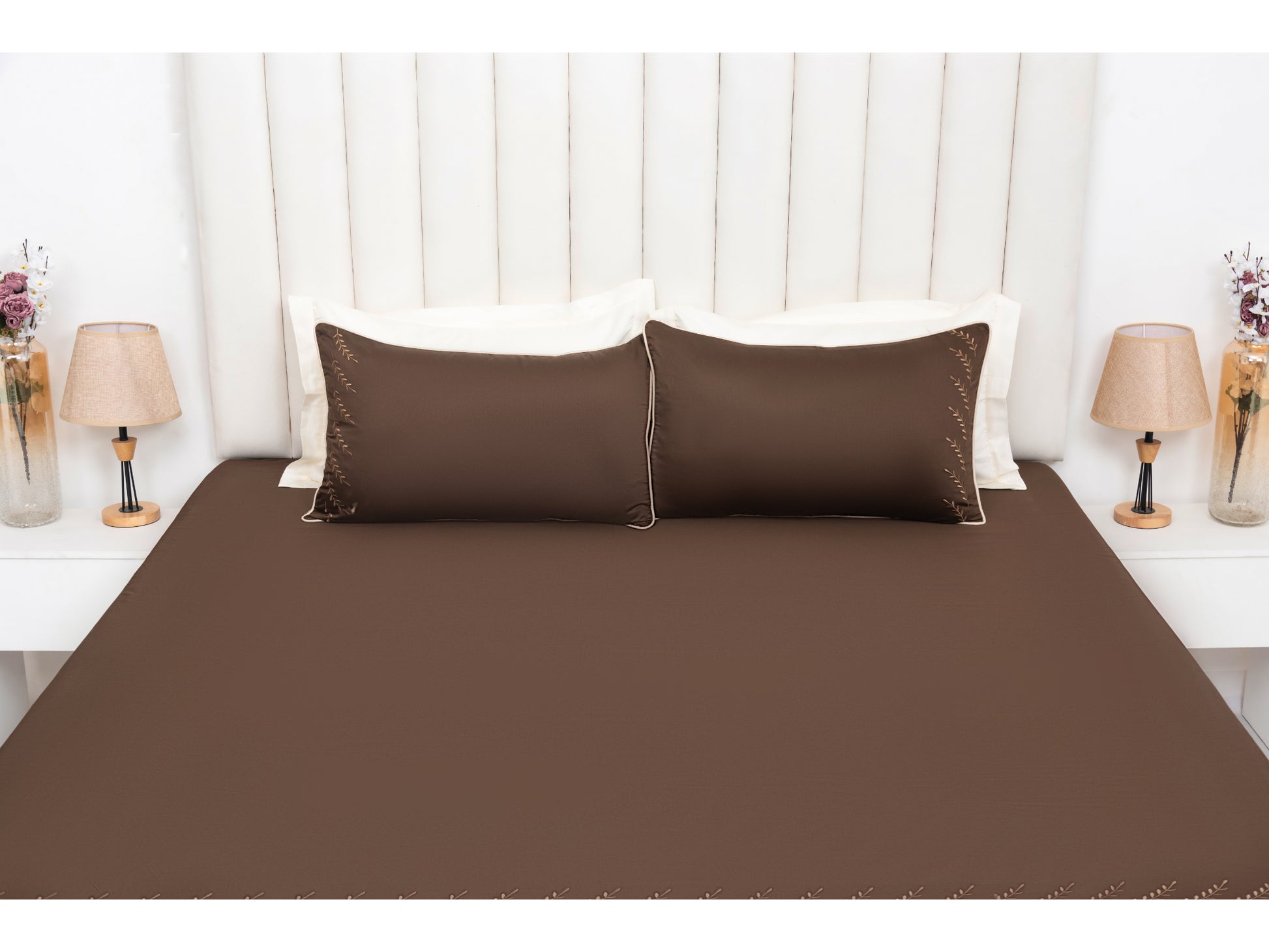EMBROIDERY BEDSHEET 100% COTTON (3PCS) - Bedding Bliss