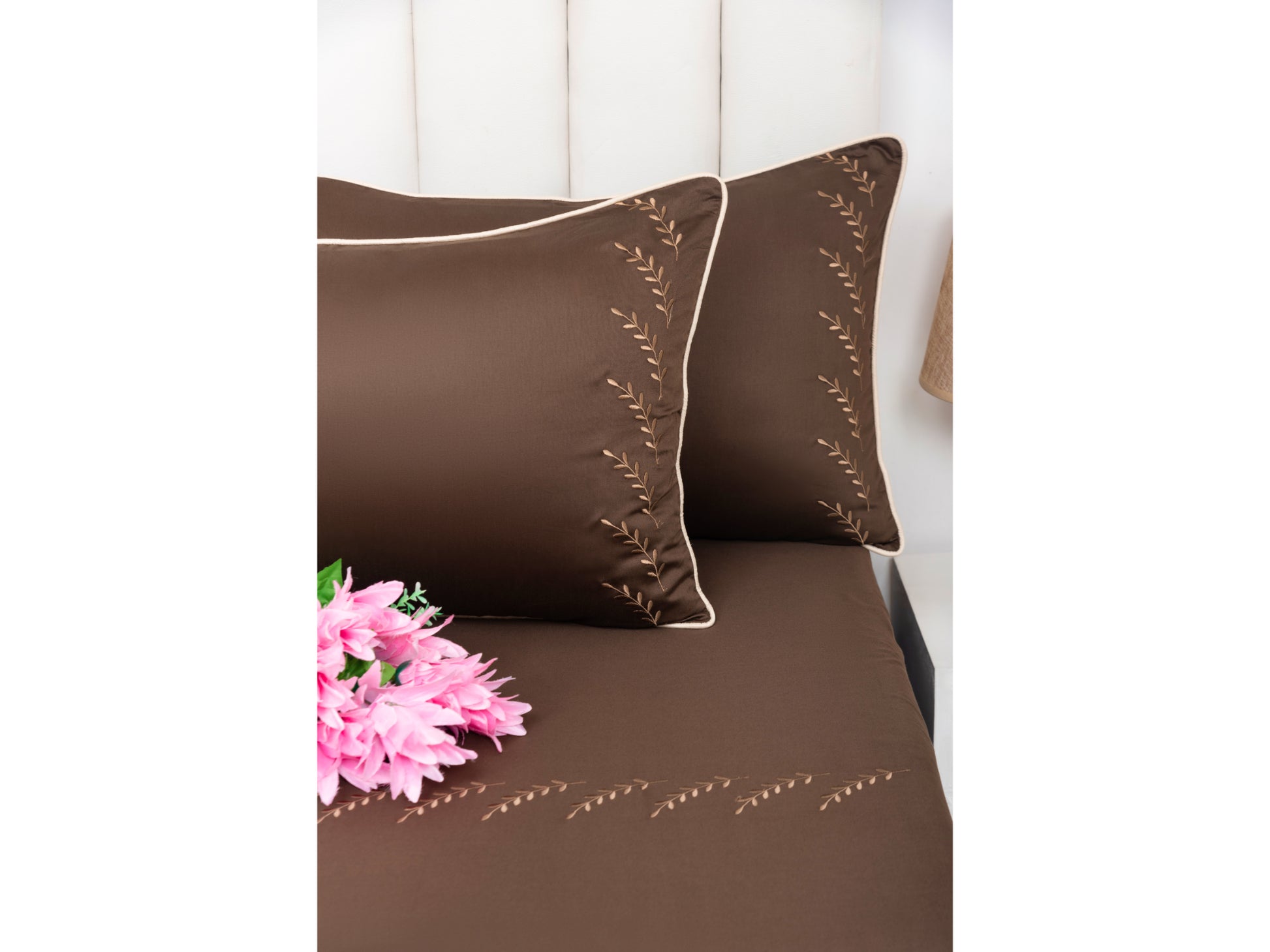 EMBROIDERY BEDSHEET 100% COTTON (3PCS) - Bedding Bliss