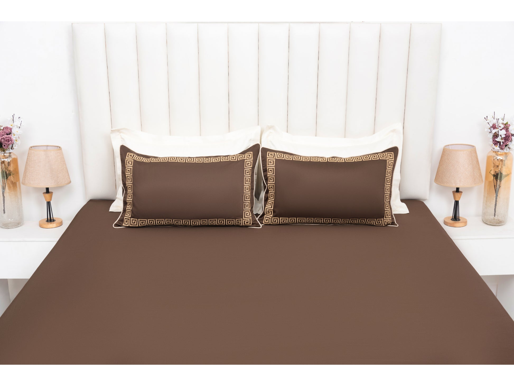 EMBROIDERY BEDSHEET 100% COTTON (3PCS) - Bedding Bliss