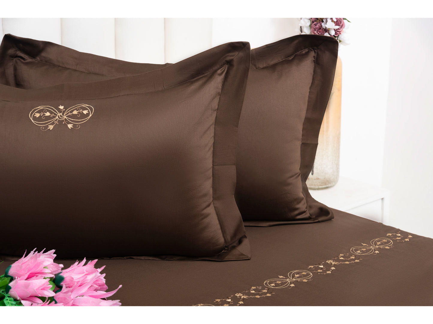 EMBROIDERY BEDSHEET 100% COTTON (3PCS)