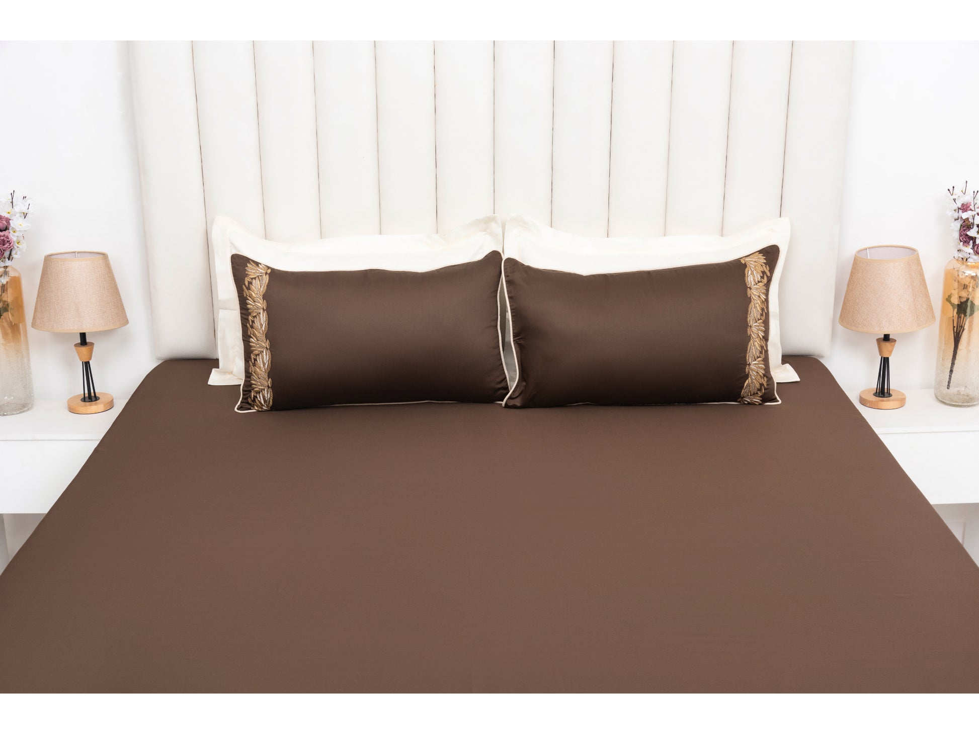 EMBROIDERY BEDSHEET 100% COTTON (3PCS) - Bedding Bliss