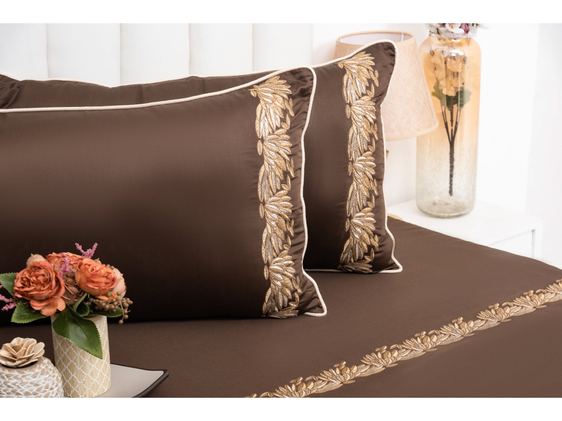 EMBROIDERY BEDSHEET 100% COTTON (3PCS) - Bedding Bliss