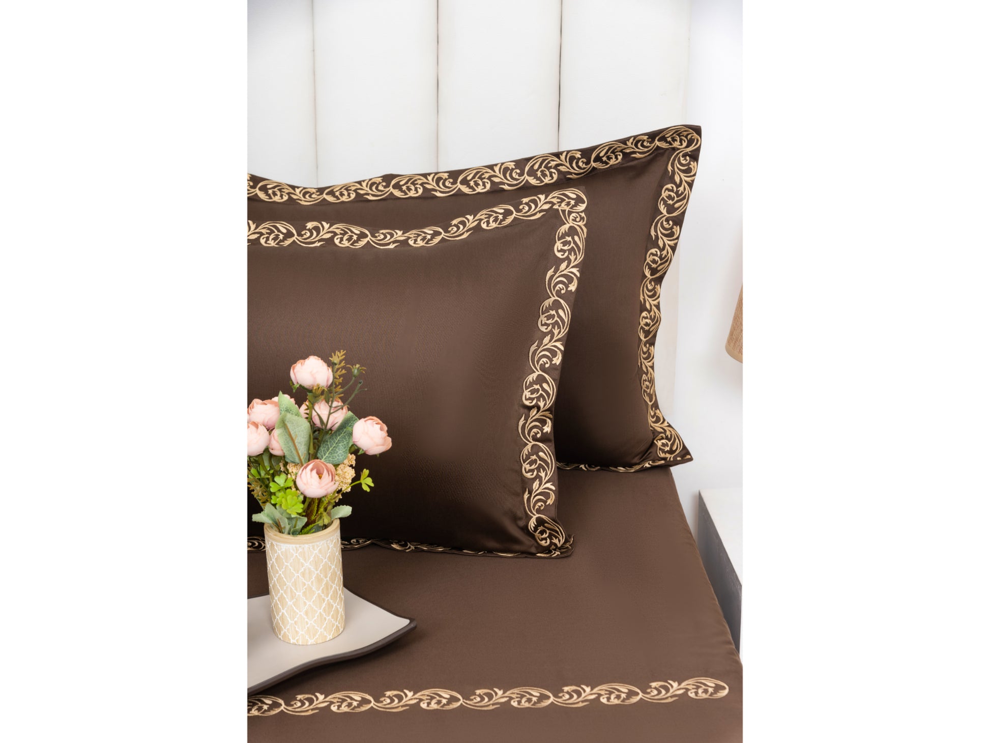 EMBROIDERY BEDSHEET 100% COTTON (3PCS) - Bedding Bliss