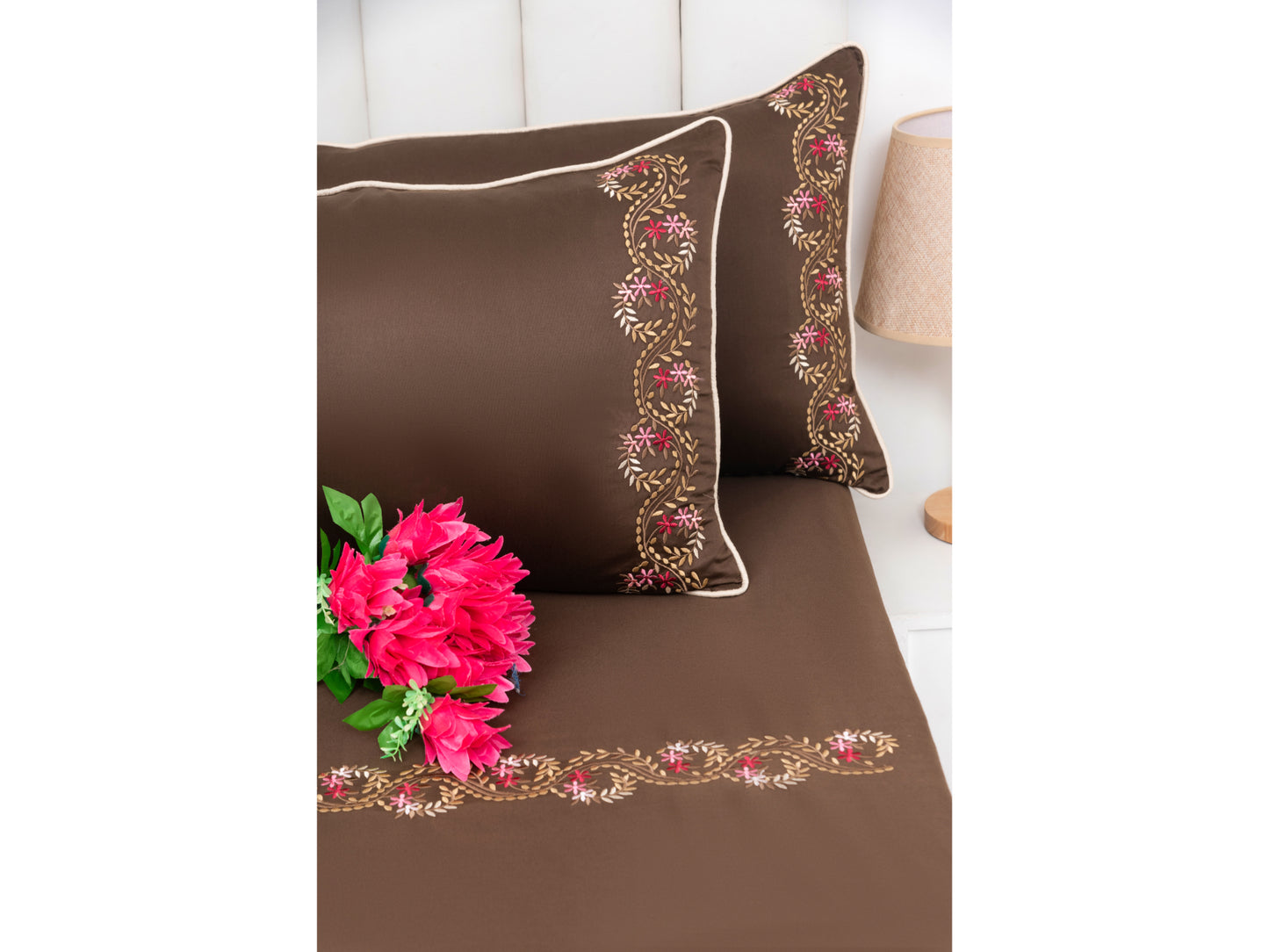 EMBROIDERY BEDSHEET 100% COTTON (3PCS)