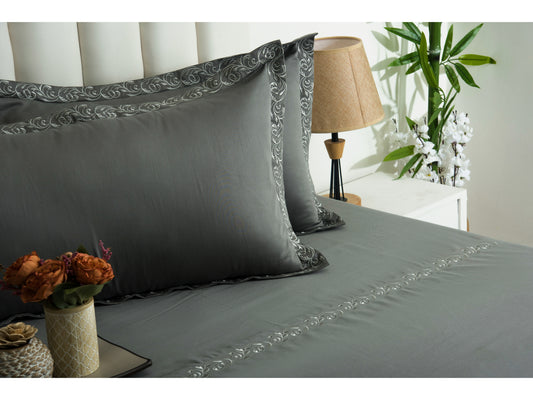 EMBROIDERY BEDSHEET 100% COTTON (3PCS) - Bedding Bliss