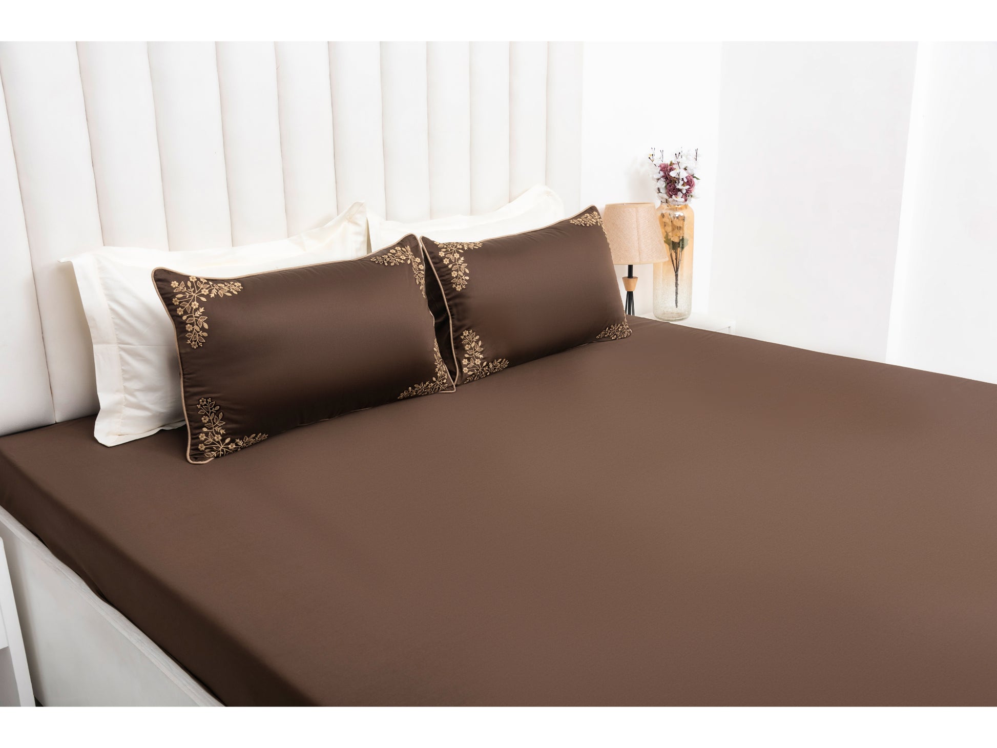 EMBROIDERY BEDSHEET 100% COTTON (3PCS) - Bedding Bliss