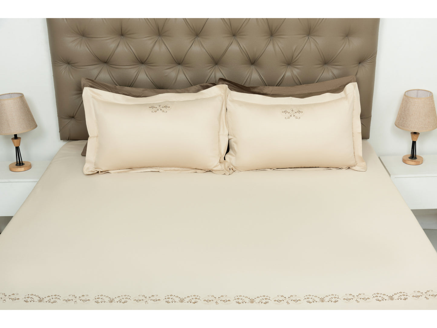 EMBROIDERY BEDSHEET 100% COTTON (3PCS)