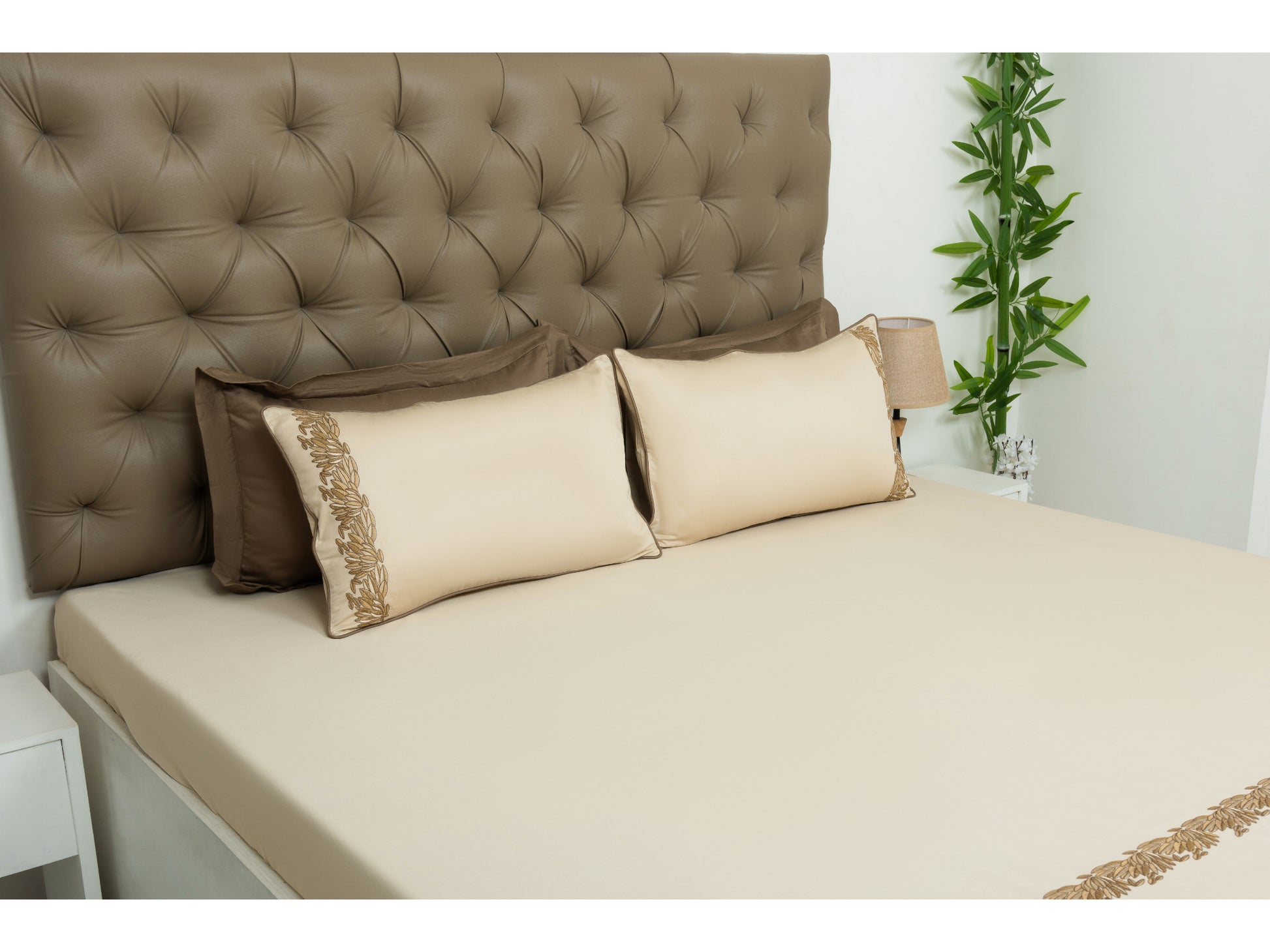 EMBROIDERY BEDSHEET 100% COTTON (3PCS) - Bedding Bliss
