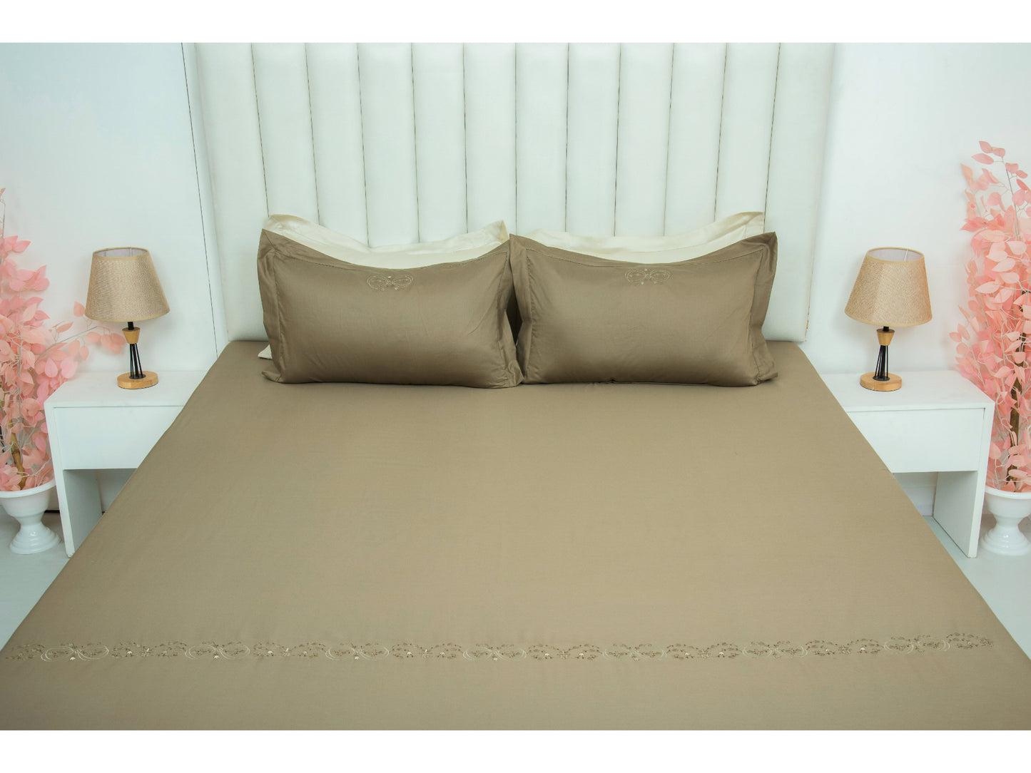 EMBROIDERY BEDSHEET 100% COTTON (3PCS)