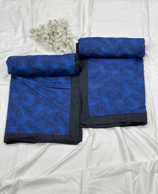 PURE COTTON 3 LAYER DOHOR (1 PCS, BRIGHT BLUE) - Bedding Bliss
