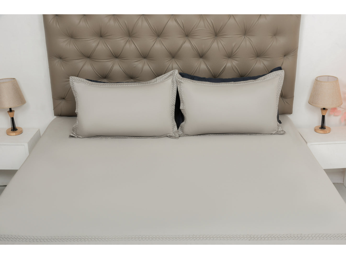 EMBROIDERY BEDSHEET 100% COTTON (3PCS) - Bedding Bliss