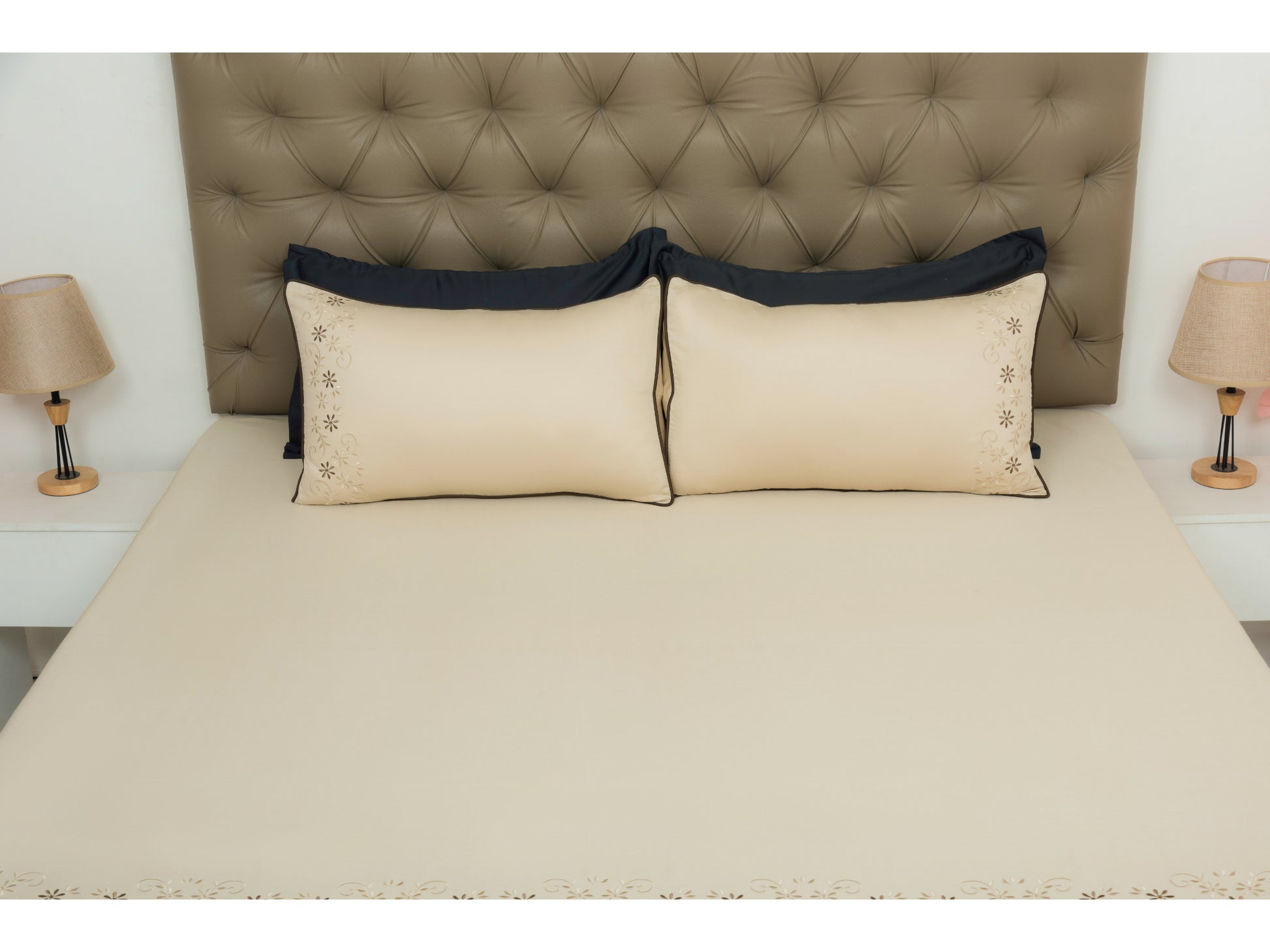 EMBROIDERY BEDSHEET 100% COTTON (3PCS) - Bedding Bliss