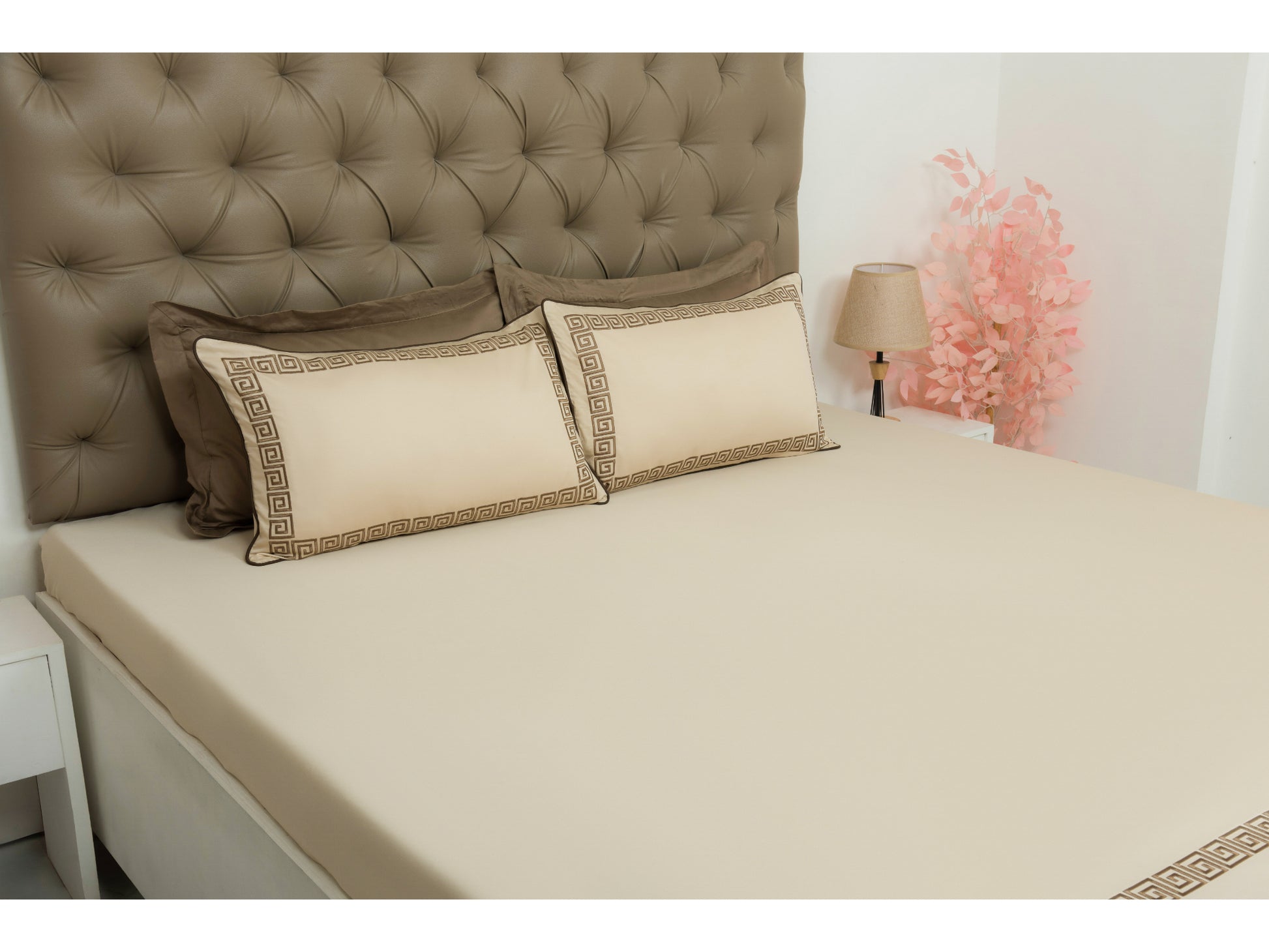 EMBROIDERY BEDSHEET 100% COTTON (3PCS) - Bedding Bliss