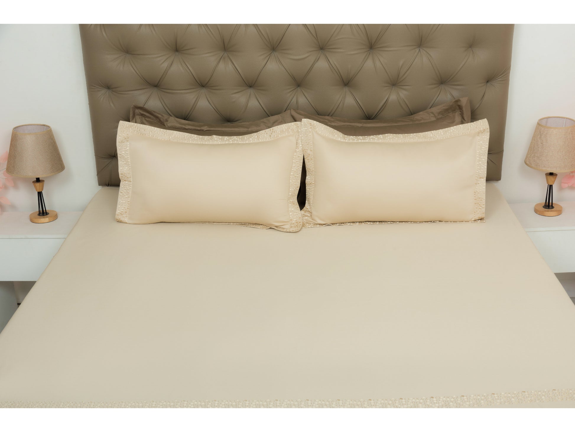 EMBROIDERY BEDSHEET 100% COTTON (3PCS) - Bedding Bliss