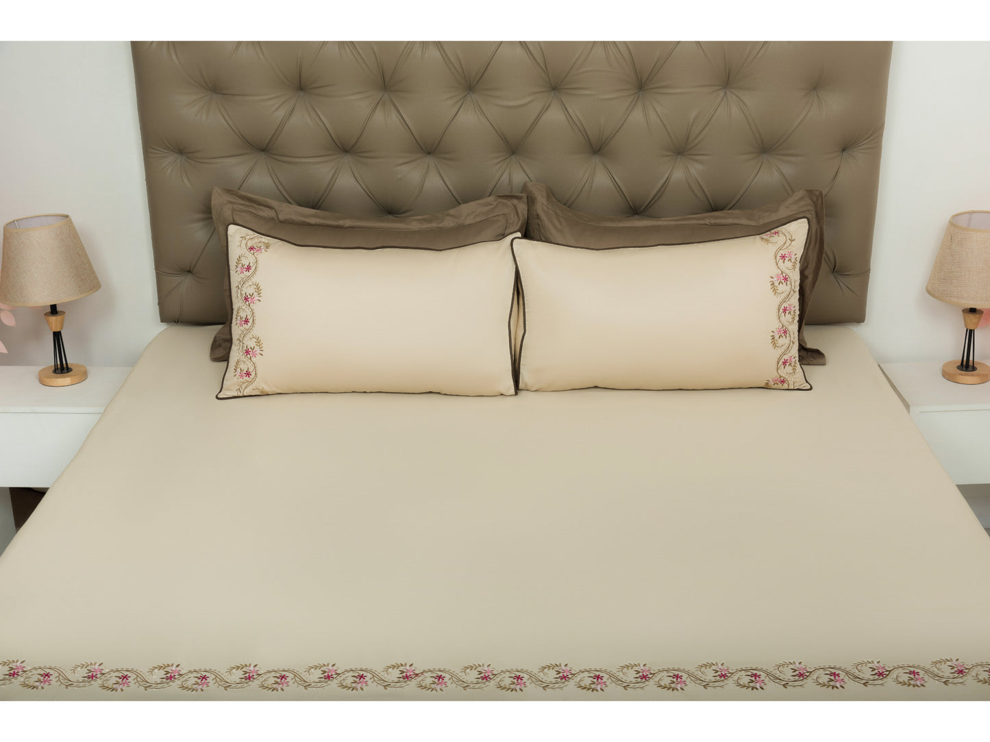 EMBROIDERY BEDSHEET 100% COTTON (3PCS)