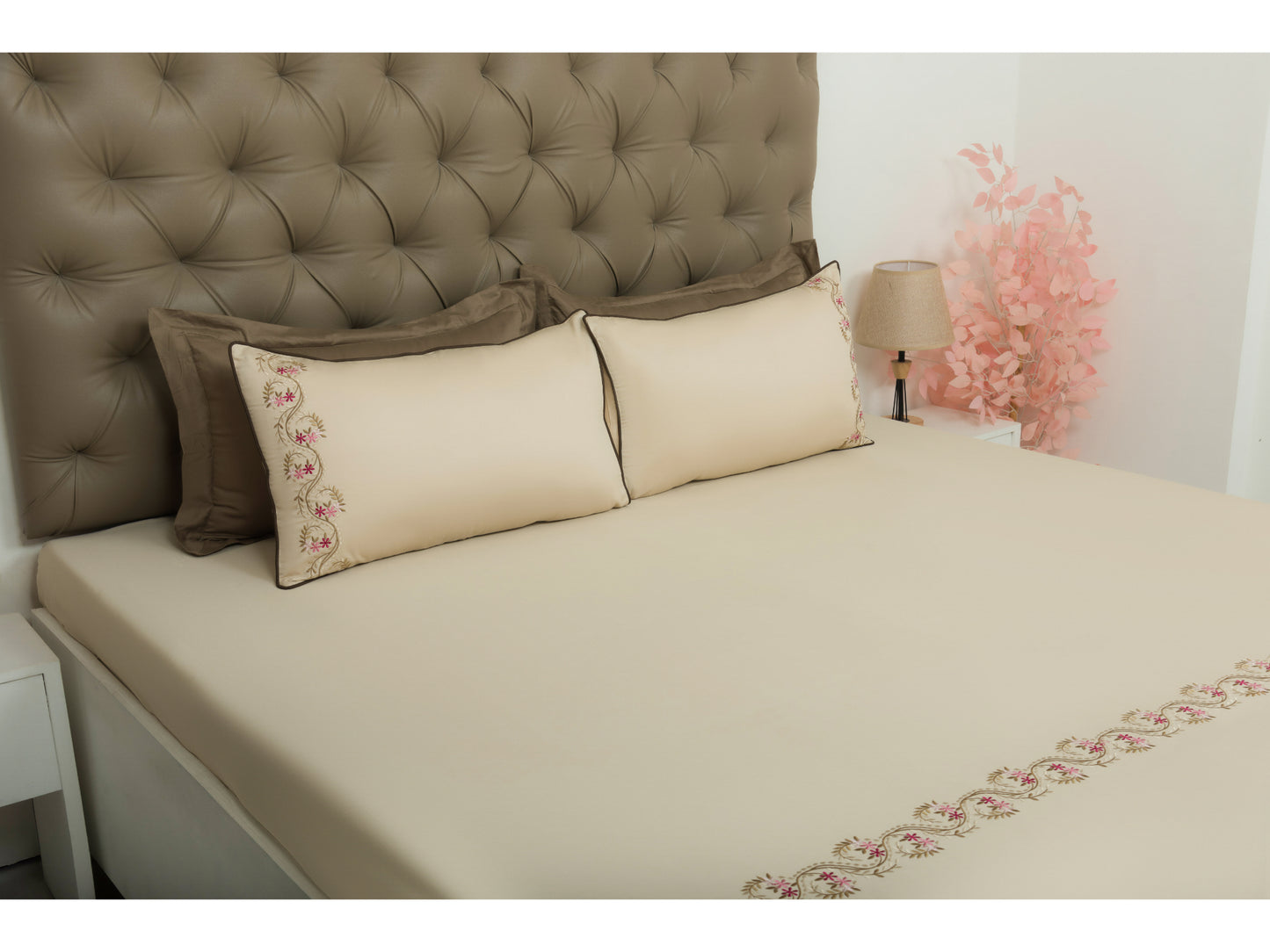 EMBROIDERY BEDSHEET 100% COTTON (3PCS)