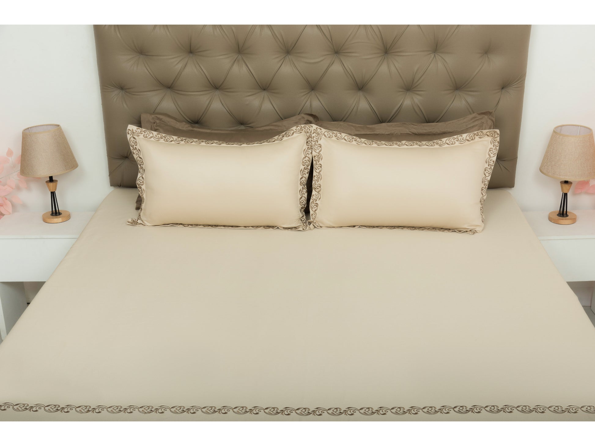 EMBROIDERY BEDSHEET 100% COTTON (3PCS) - Bedding Bliss