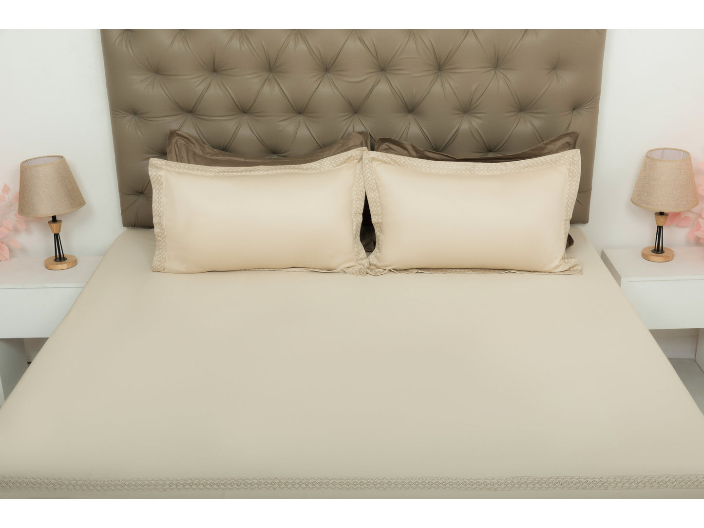 EMBROIDERY BEDSHEET 100% COTTON (3PCS) - Bedding Bliss