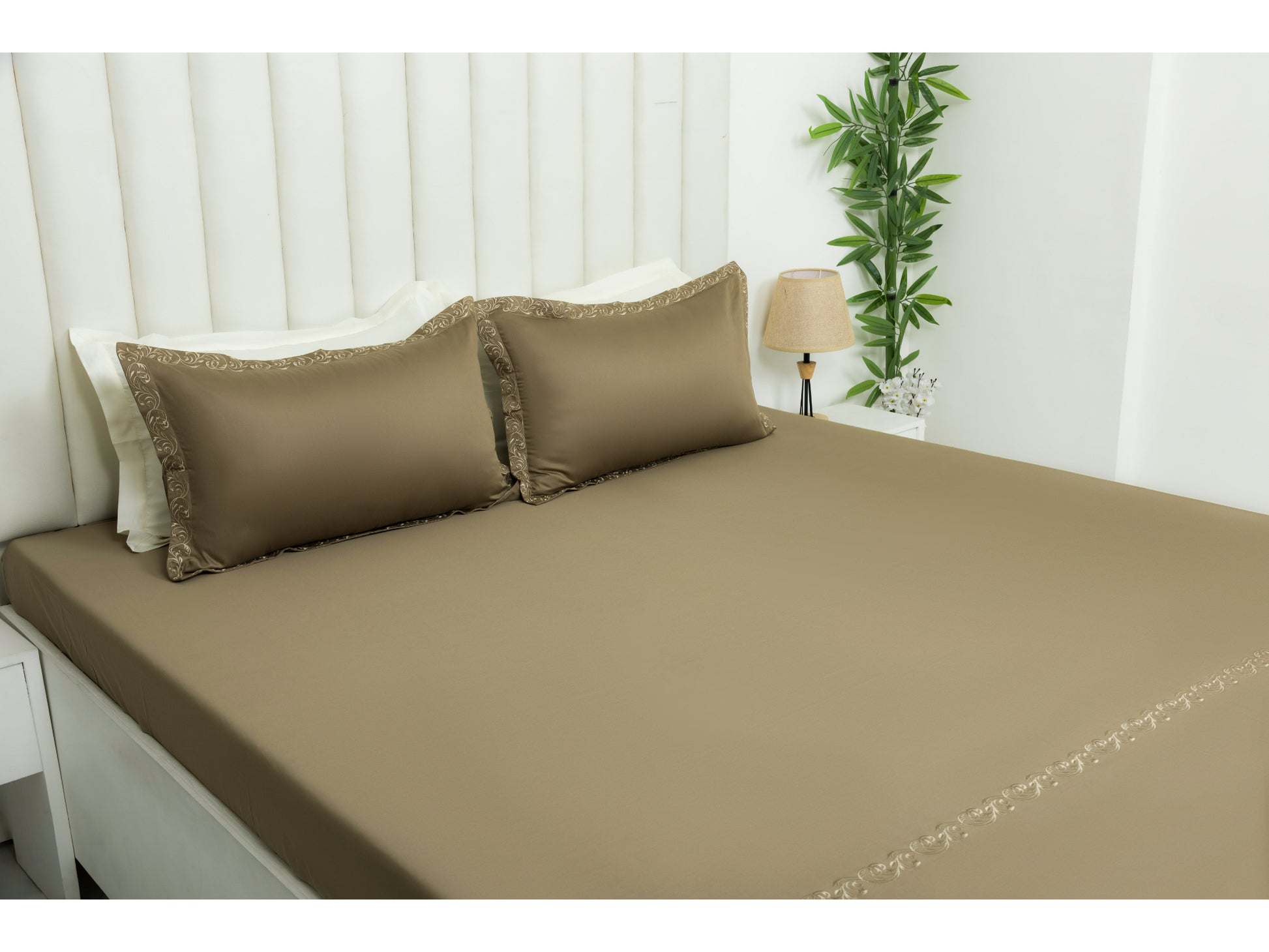 EMBROIDERY BEDSHEET 100% COTTON (3PCS) - Bedding Bliss