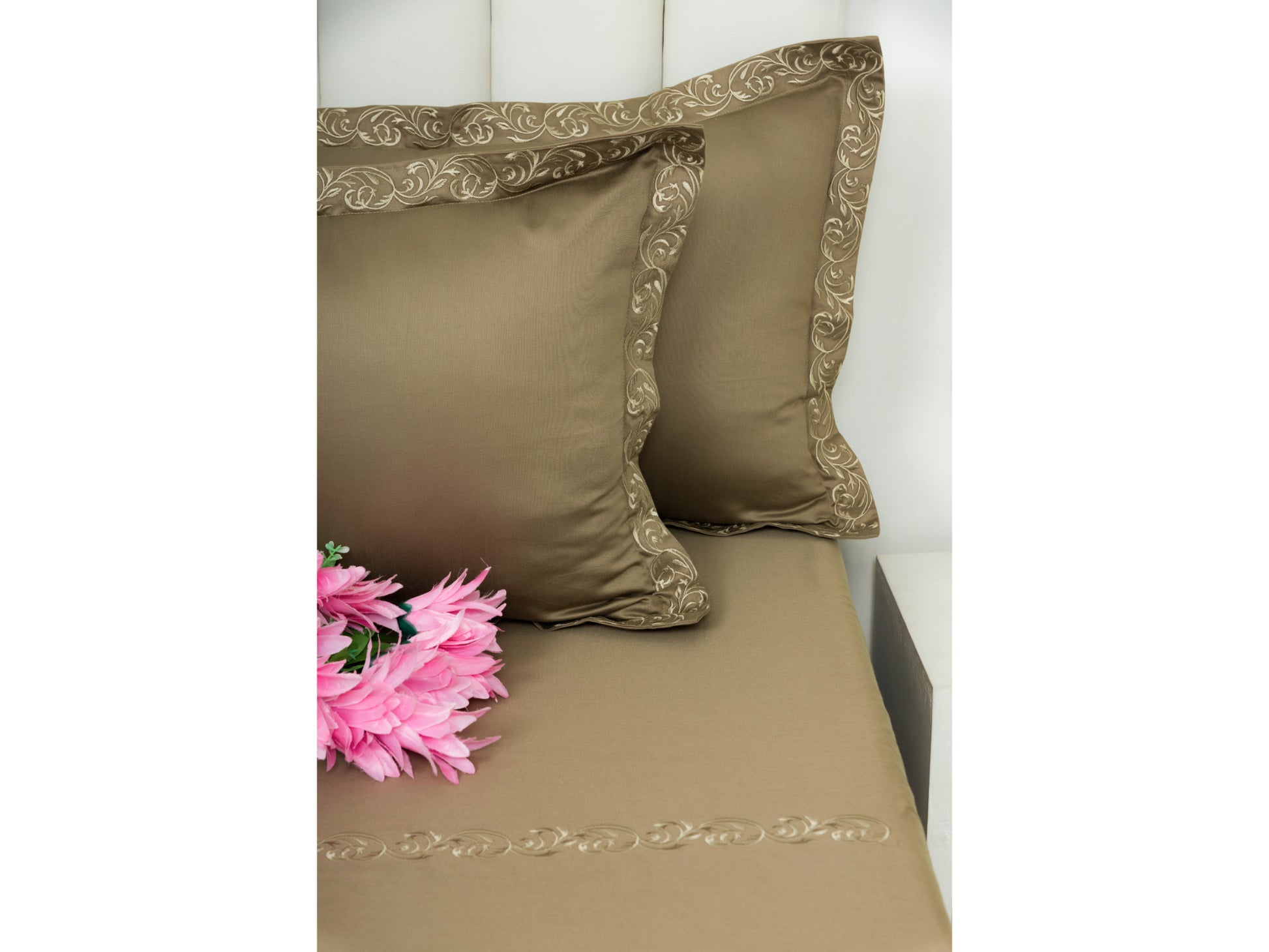 EMBROIDERY BEDSHEET 100% COTTON (3PCS) - Bedding Bliss