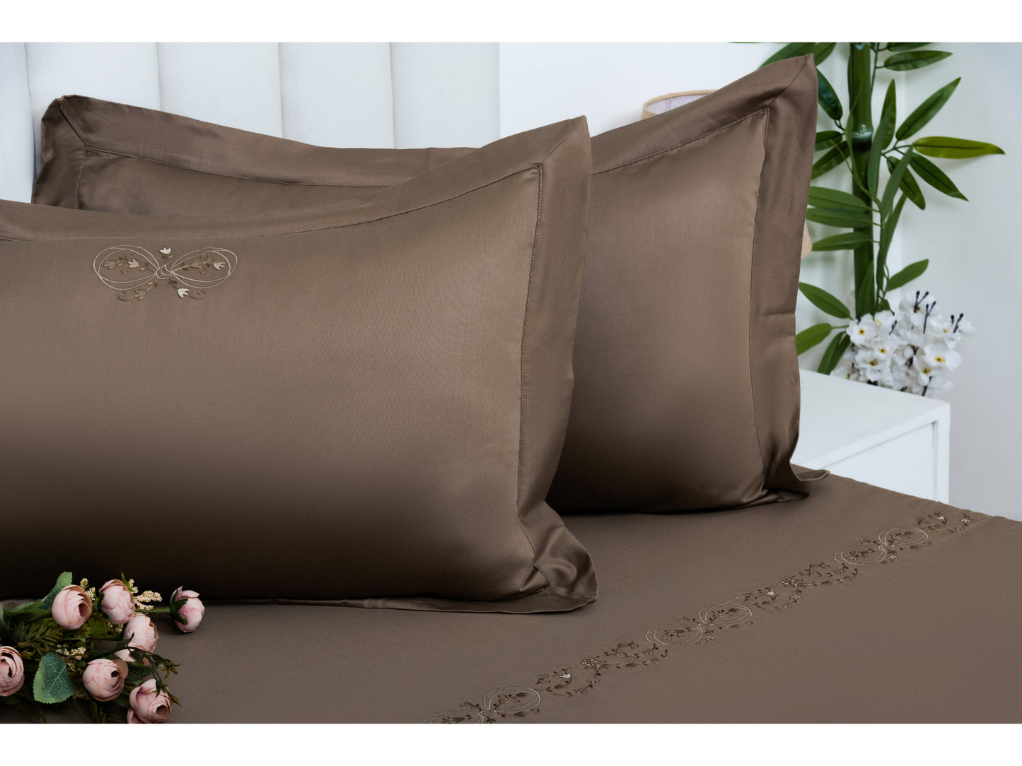 EMBROIDERY BEDSHEET 100% COTTON (3PCS)