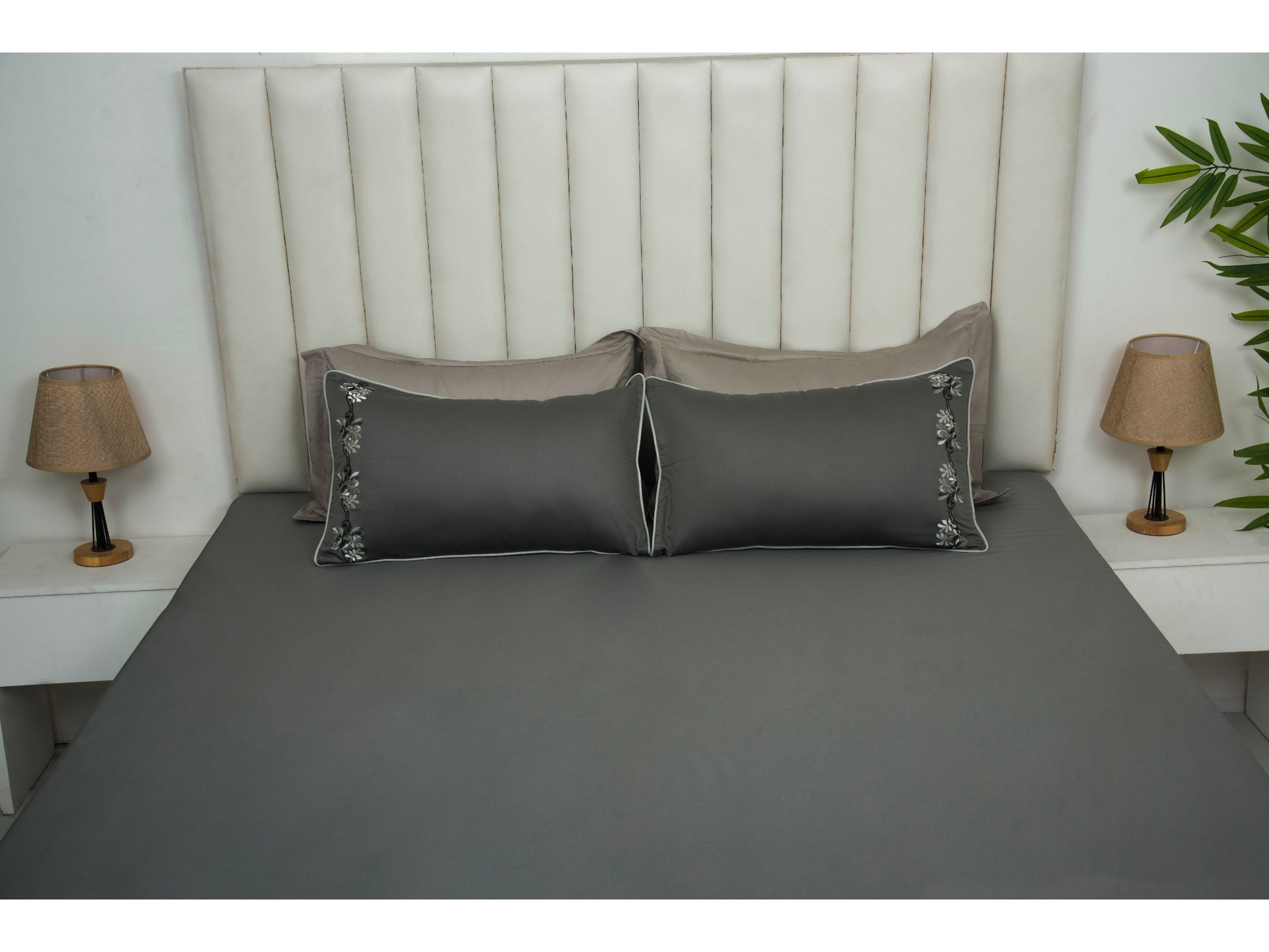 EMBROIDERY BEDSHEET 100% COTTON (3PCS) - Bedding Bliss
