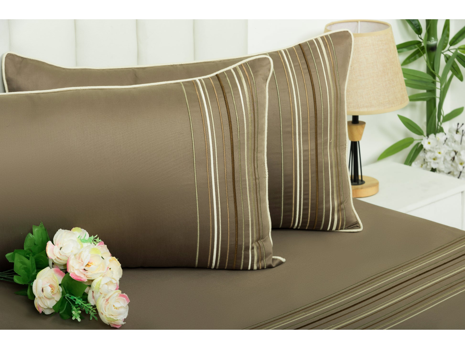 EMBROIDERY BEDSHEET 100% COTTON (3PCS) - Bedding Bliss