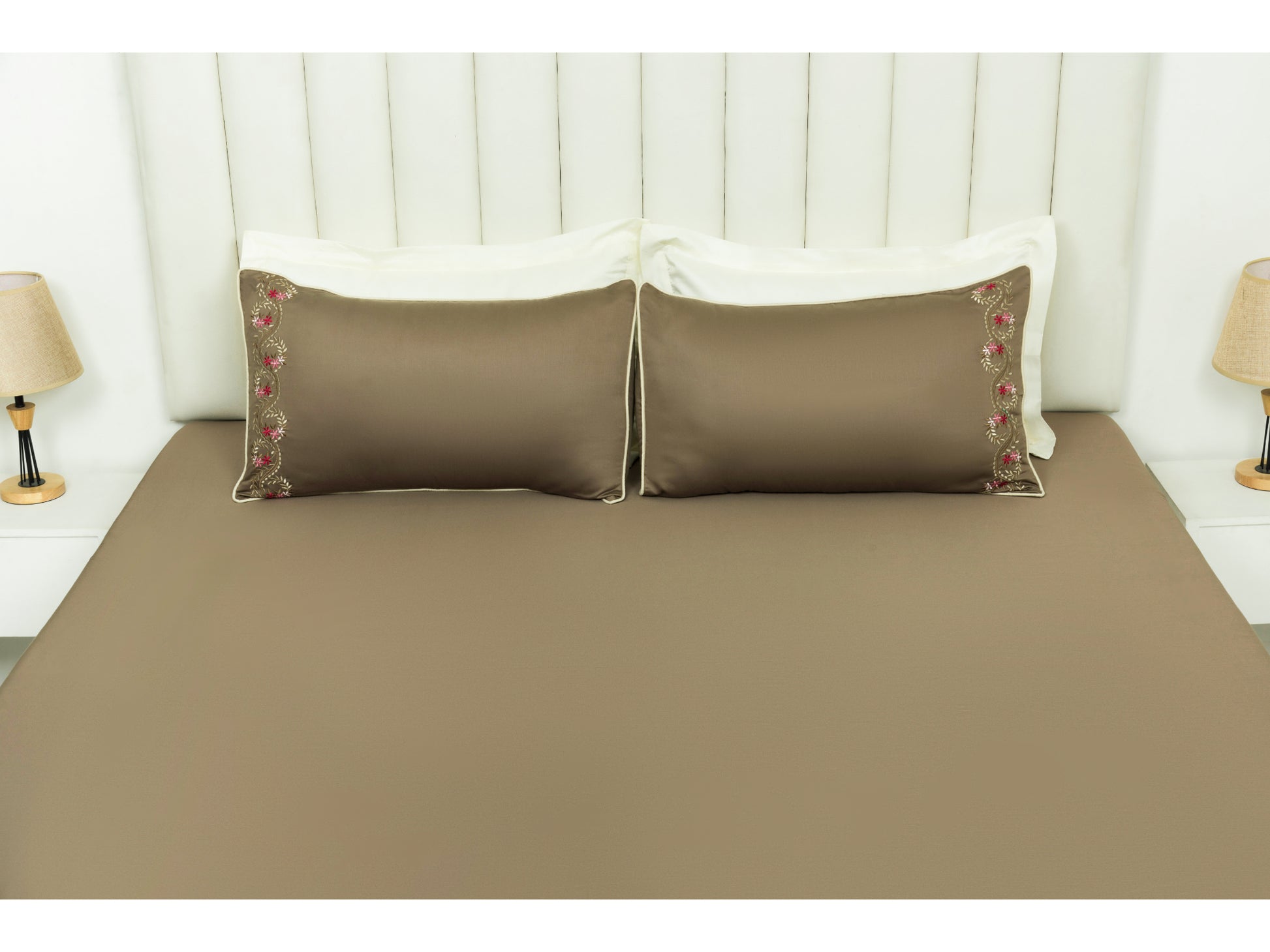 EMBROIDERY BEDSHEET 100% COTTON (3PCS) - Bedding Bliss