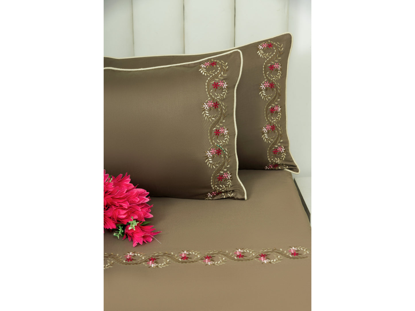 EMBROIDERY BEDSHEET 100% COTTON (3PCS)